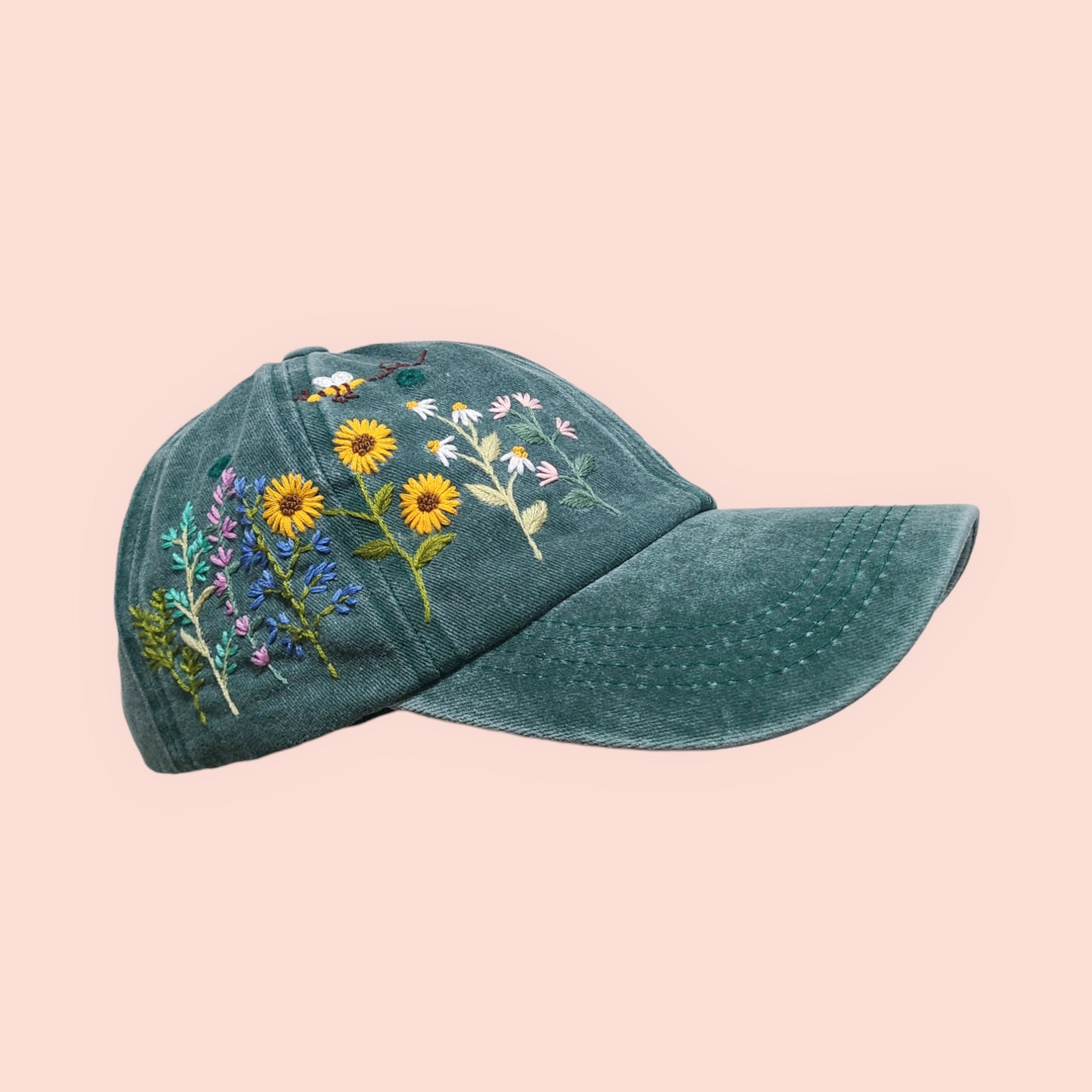 Cappellino da baseball girasoli