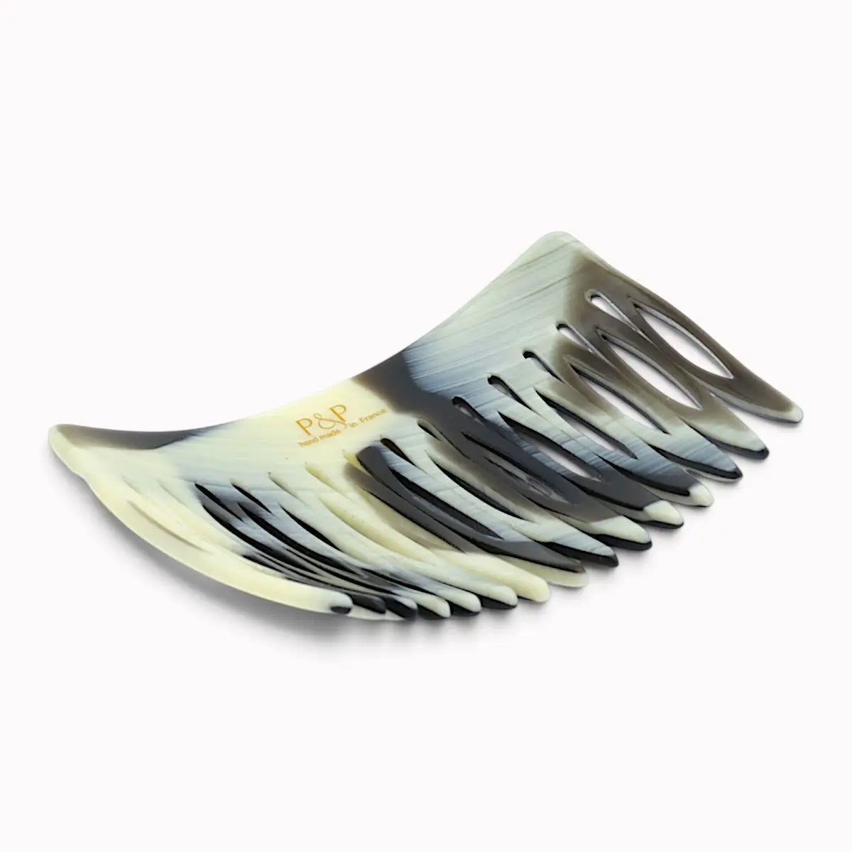 Pettine per capelli color nero panna  15 denti