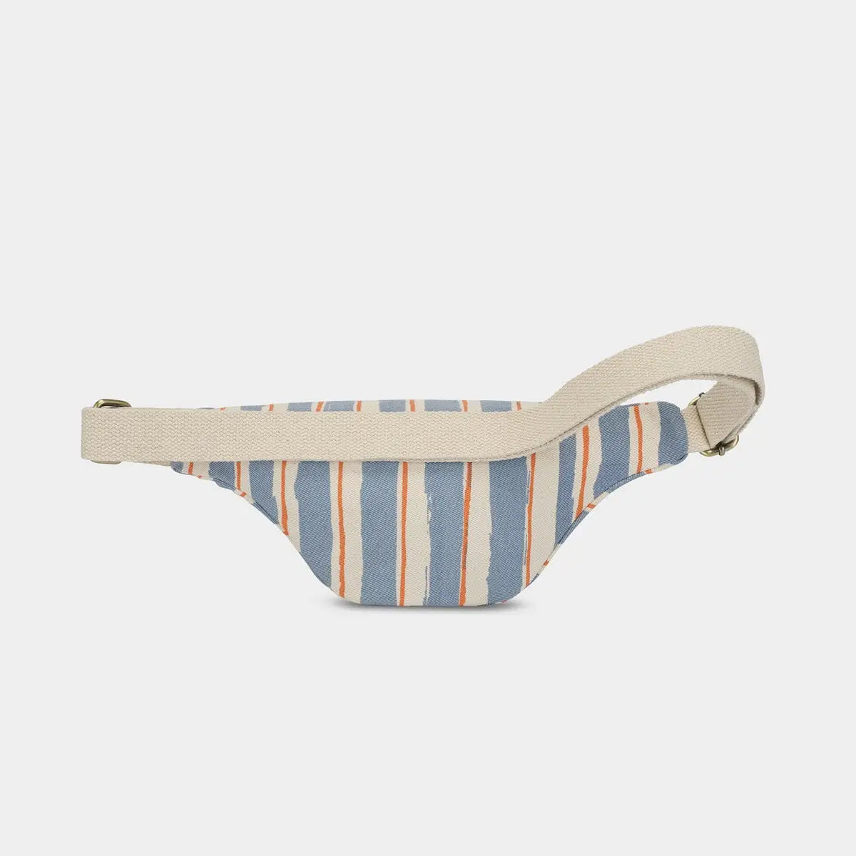 Marsupio Olivia a righe arancione e blu
