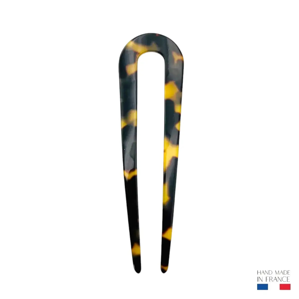 Fermaglio per chignon tartarugato 10 cm