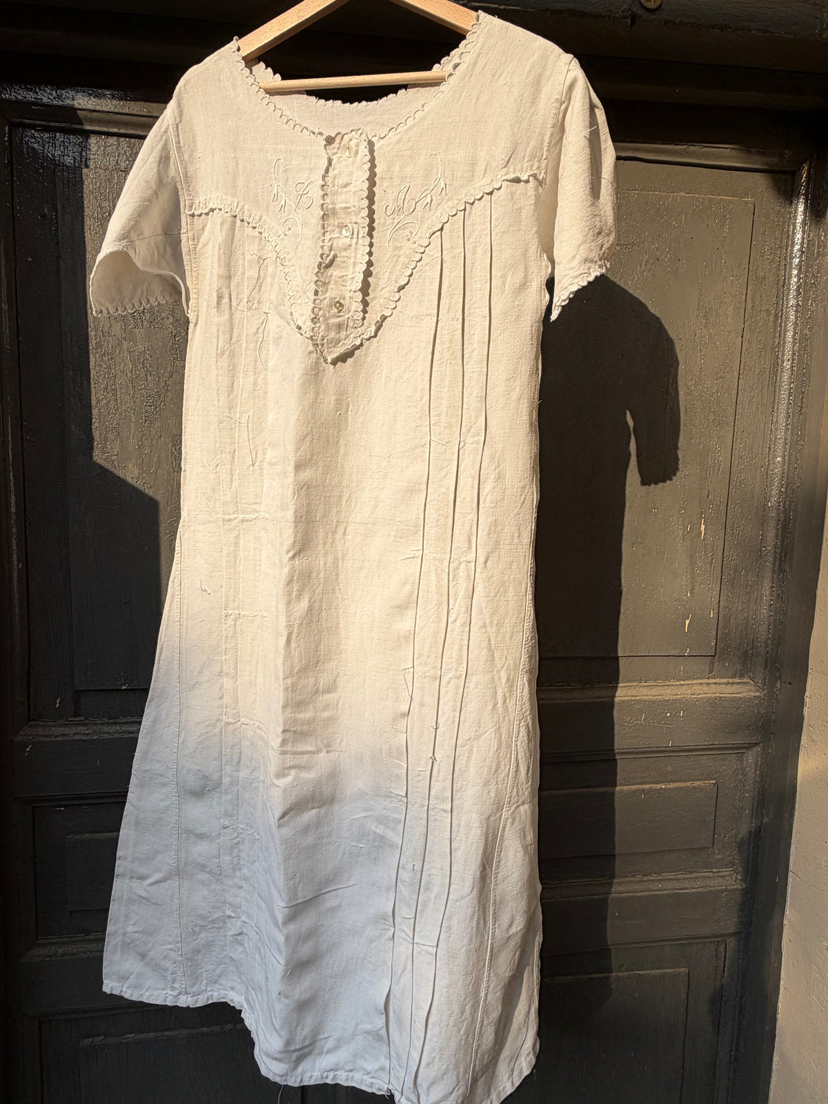 Camicia da notte ricamata Z + A
