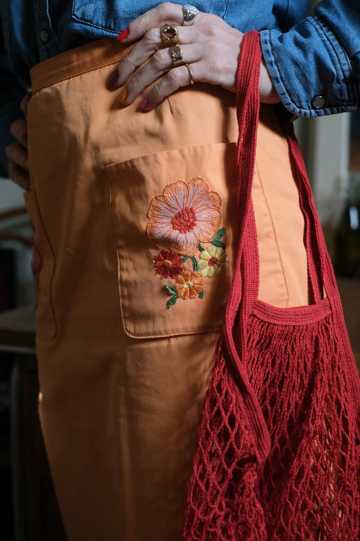 Borsa a rete in cotone in tanti colori