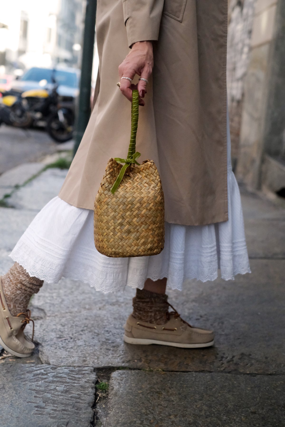 Borsa Panier Ribbons Velluto