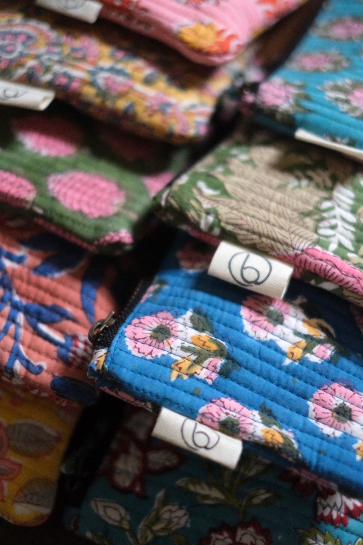 Mini Pochette Giorgia Blu e Cannella