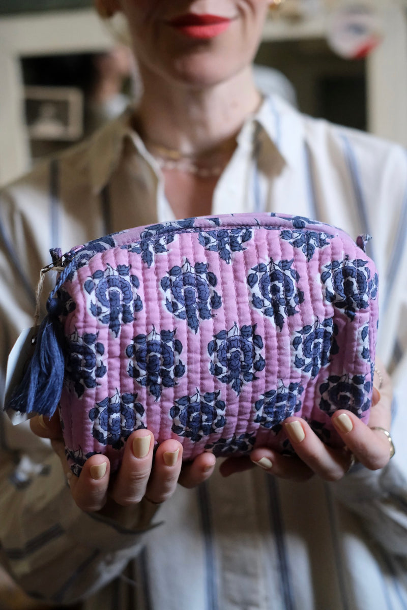 Beauty Pochette Sofia Rosa blu e viola