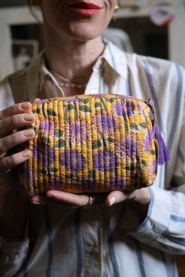 Beauty Pochette Viviana giallo viola e verde