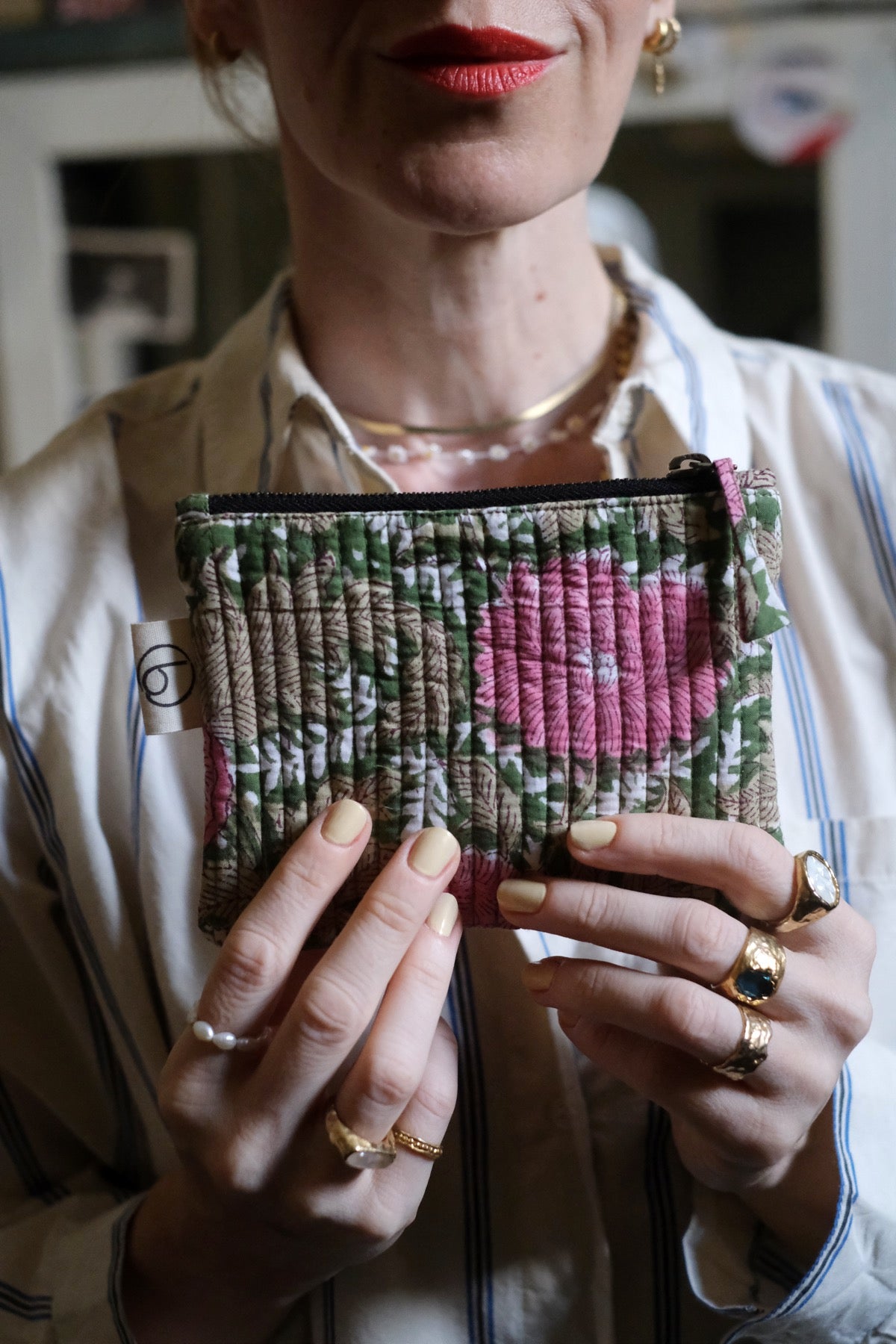 Mini Pochette Emma Verde e rosa