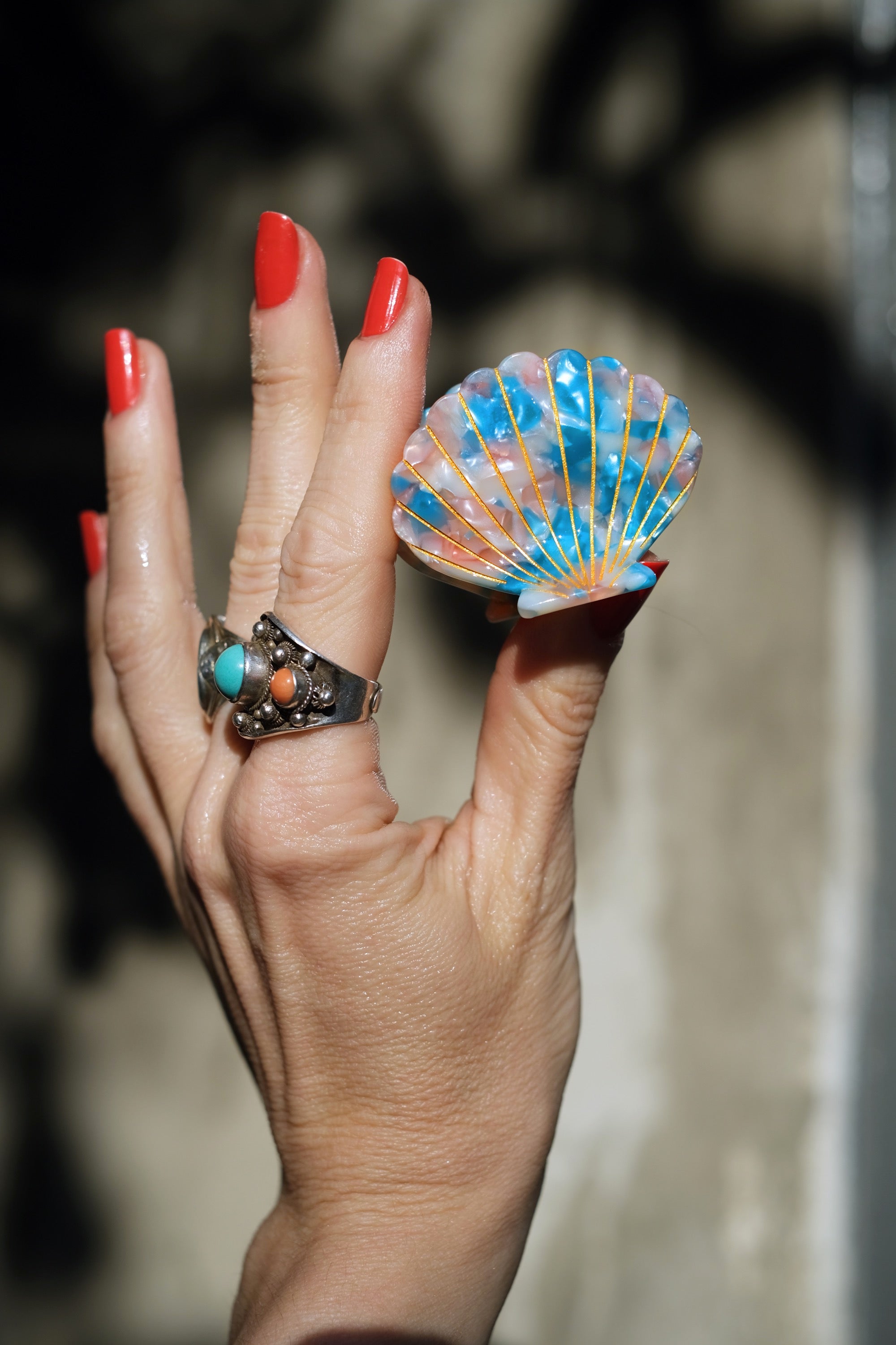 Pinza capelli Mermaid Celeste Pink