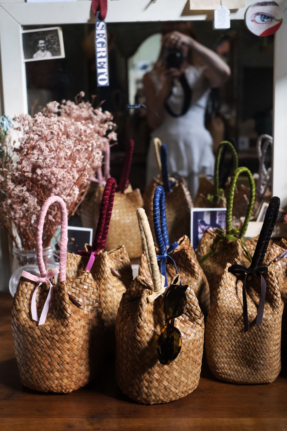 Borsa Panier Ribbons Velluto