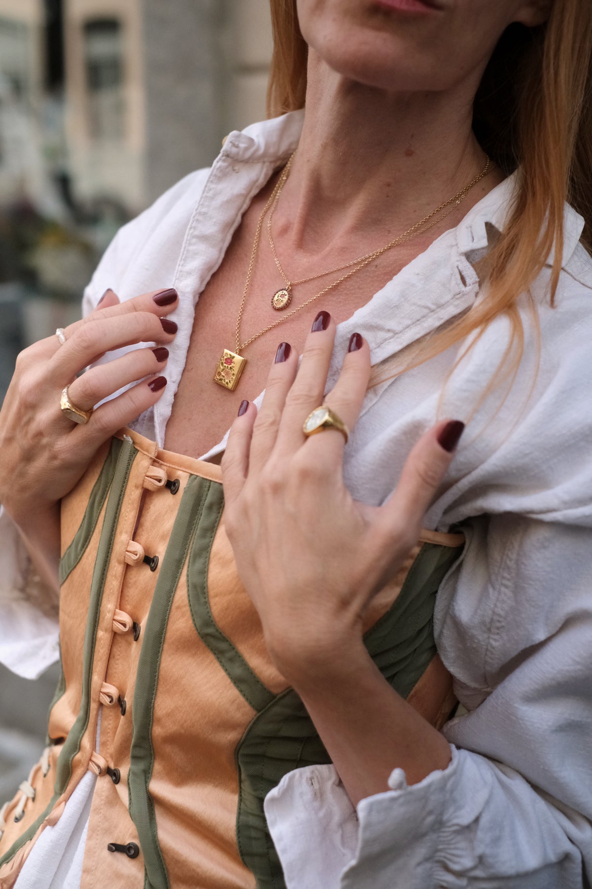 Collana cameo di fiori Eve