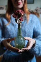 Vaso in vetro riciclato verde foglia