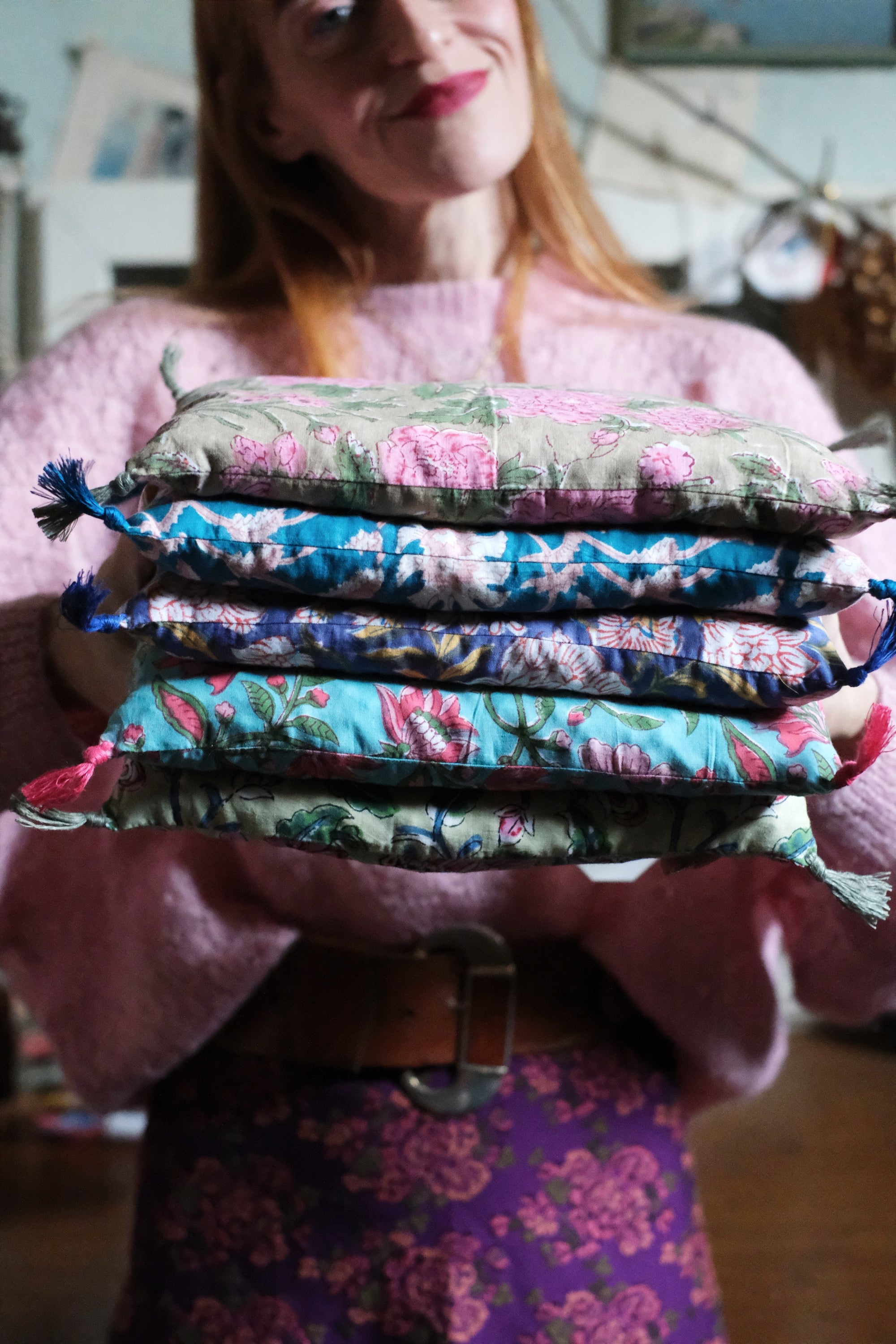 Cuscino con Noccioli di Ciliegio Marta