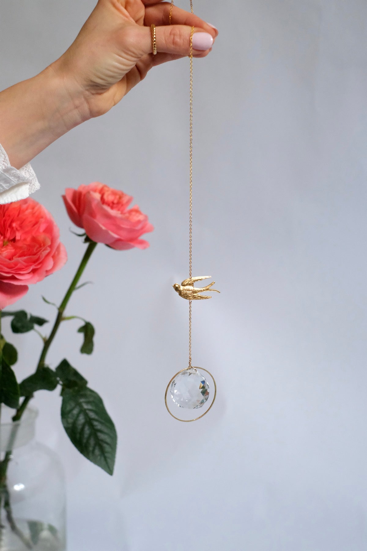 Suncatcher Cristallo da finestra rondine