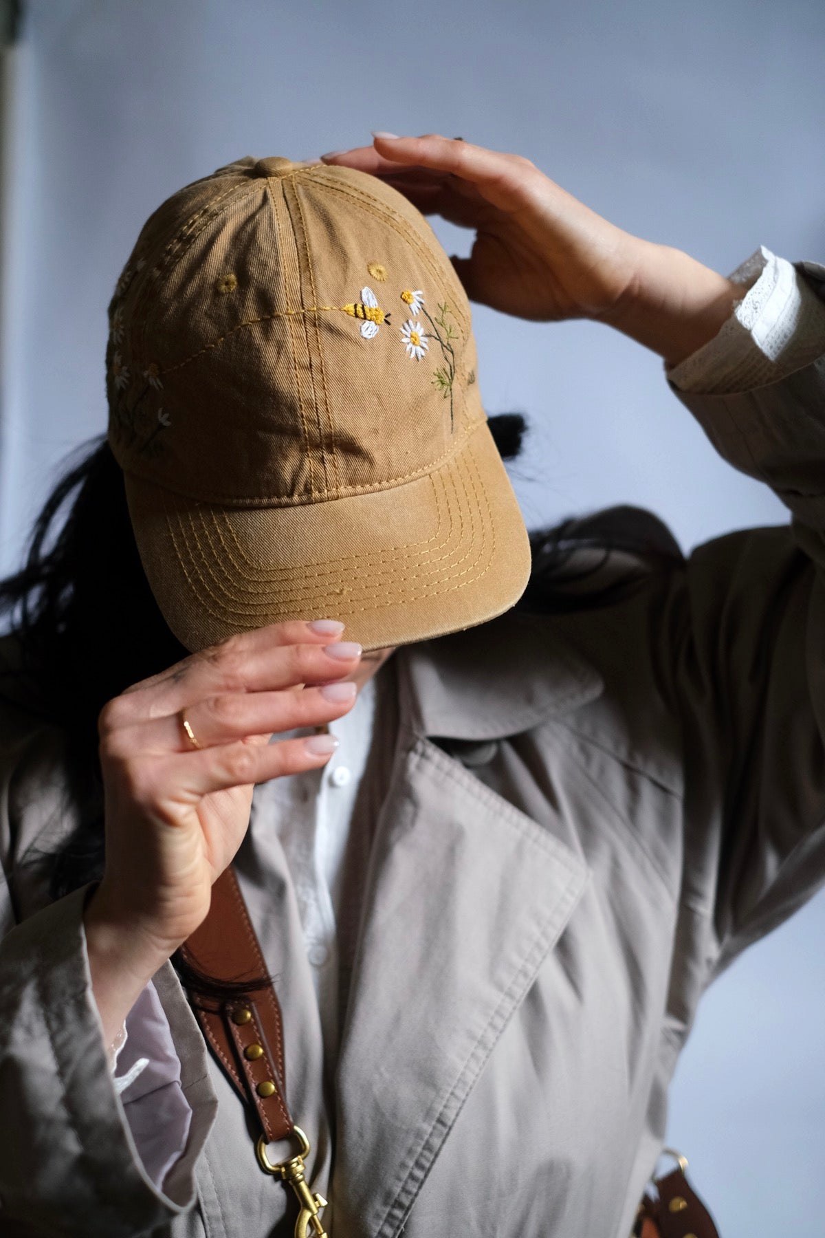 Cappellino da baseball margherite