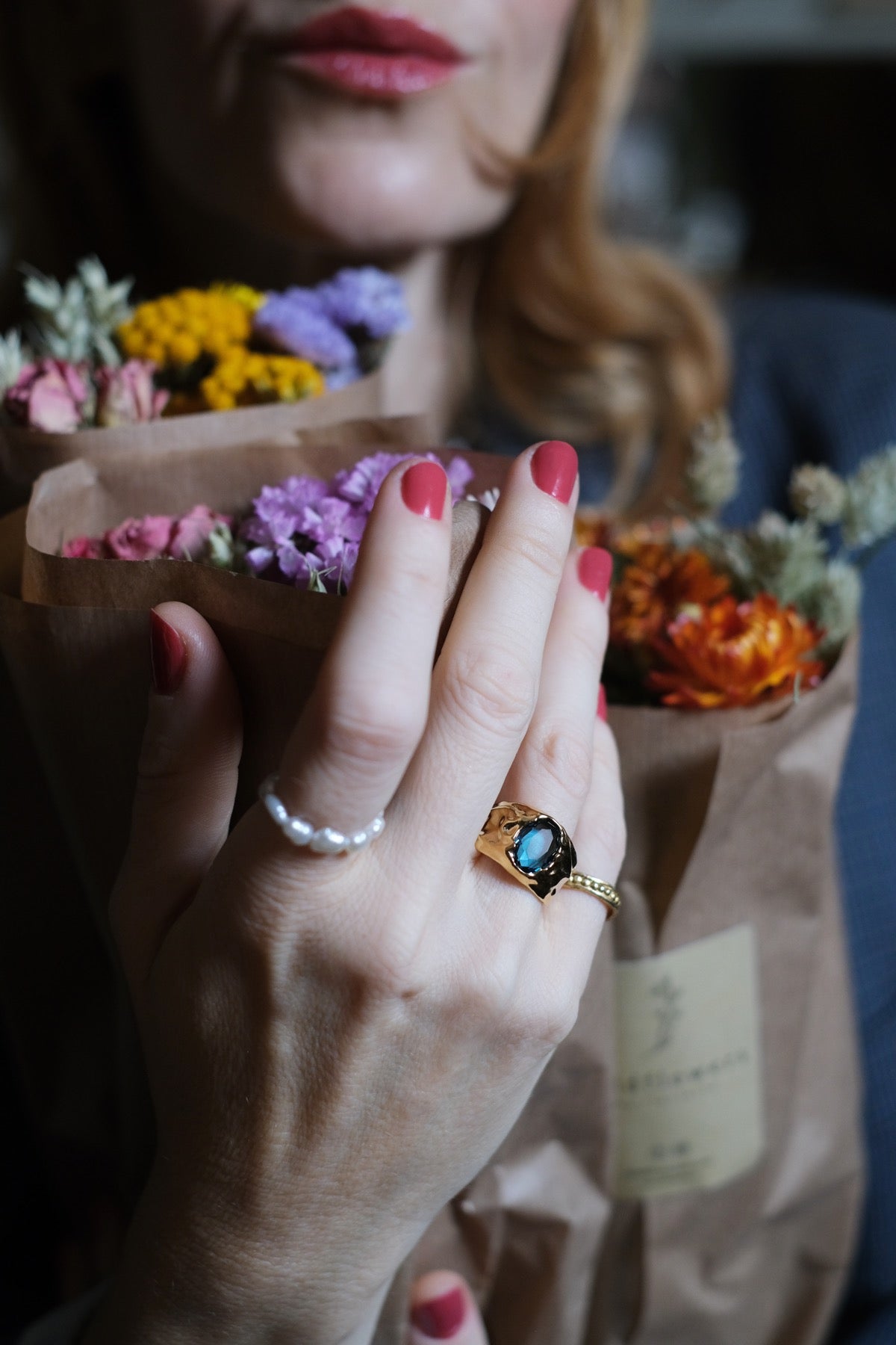 ANELLO CARMEN Azzurro NUOVO