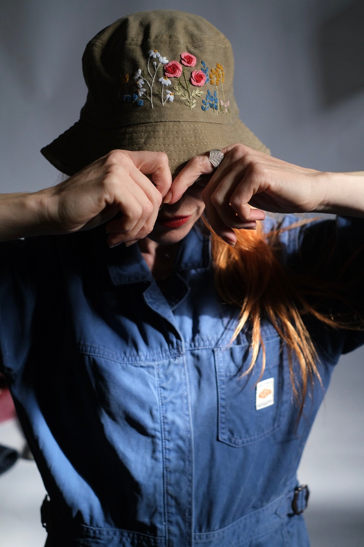 Bucket hat a fiori