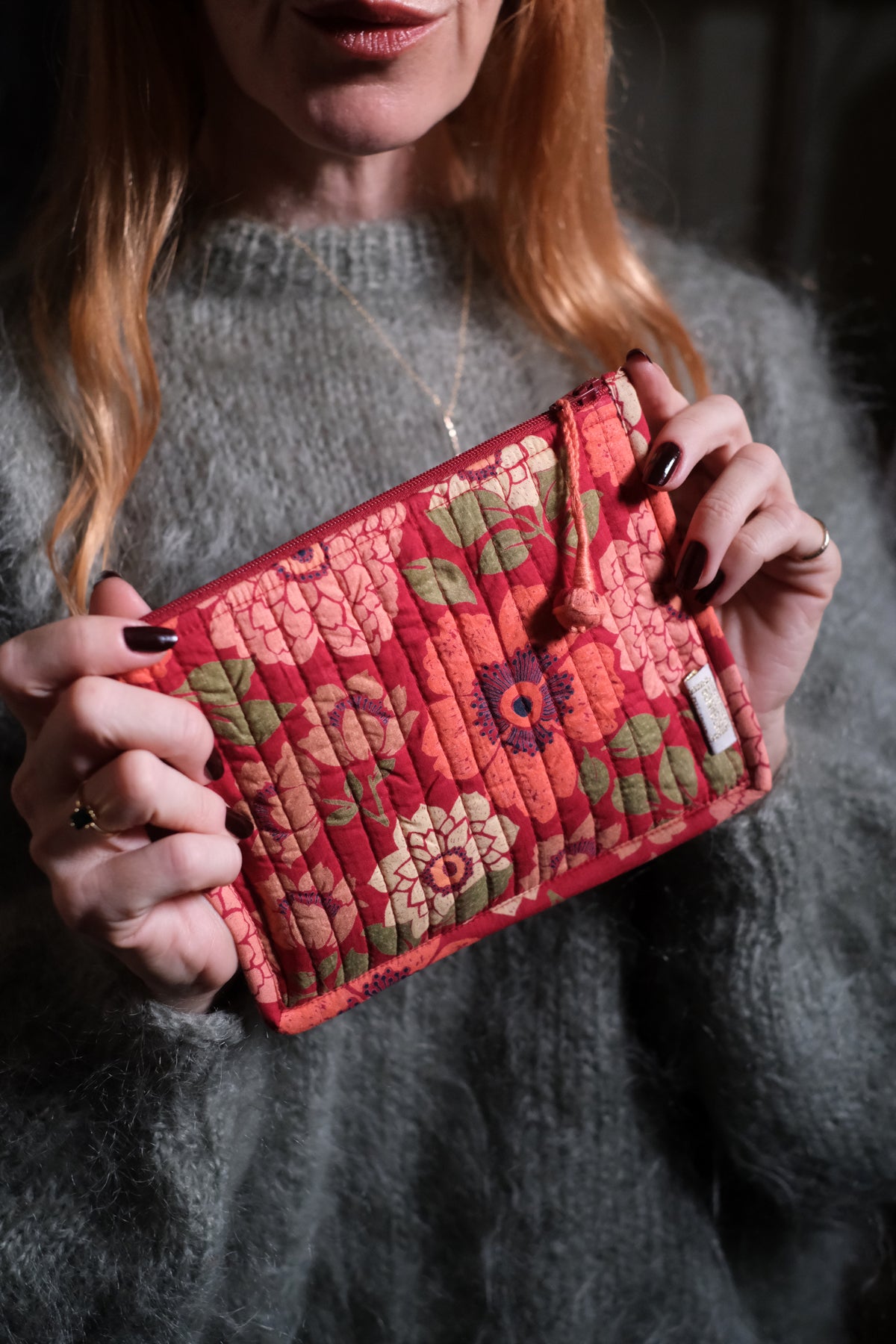 Mini pochette Bengala bordeaux