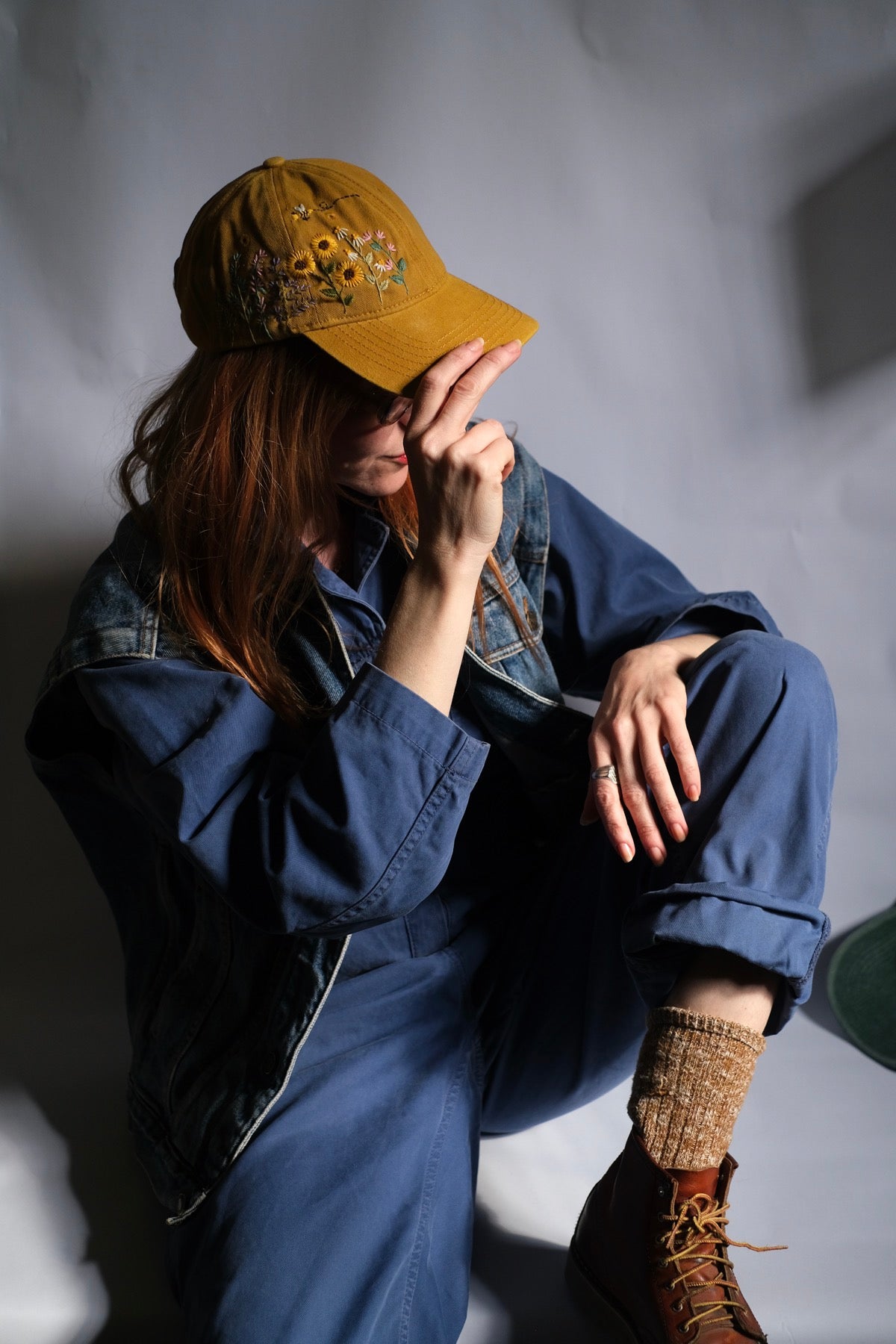 Cappellino da baseball girasoli