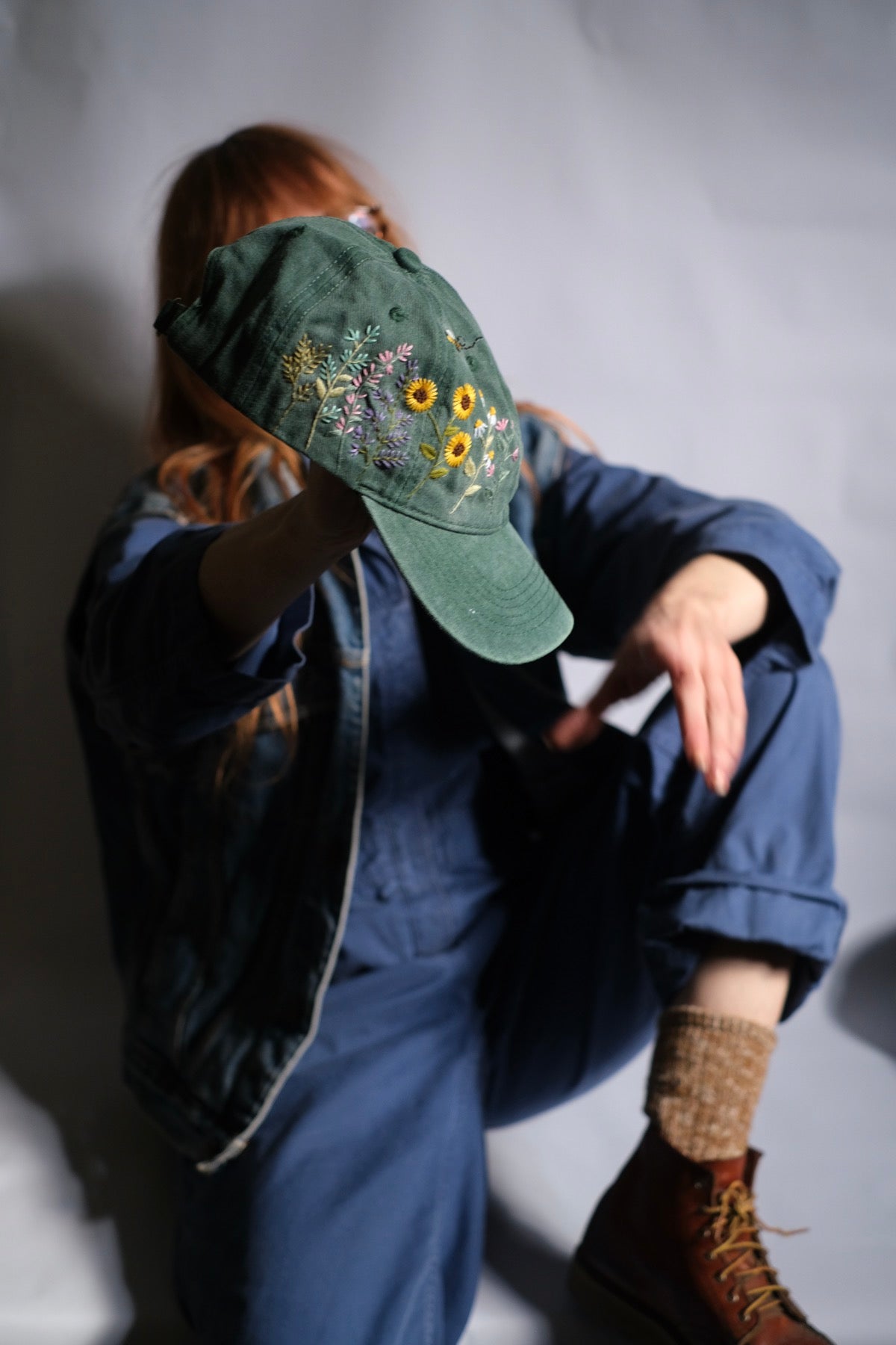 Cappellino da baseball girasoli