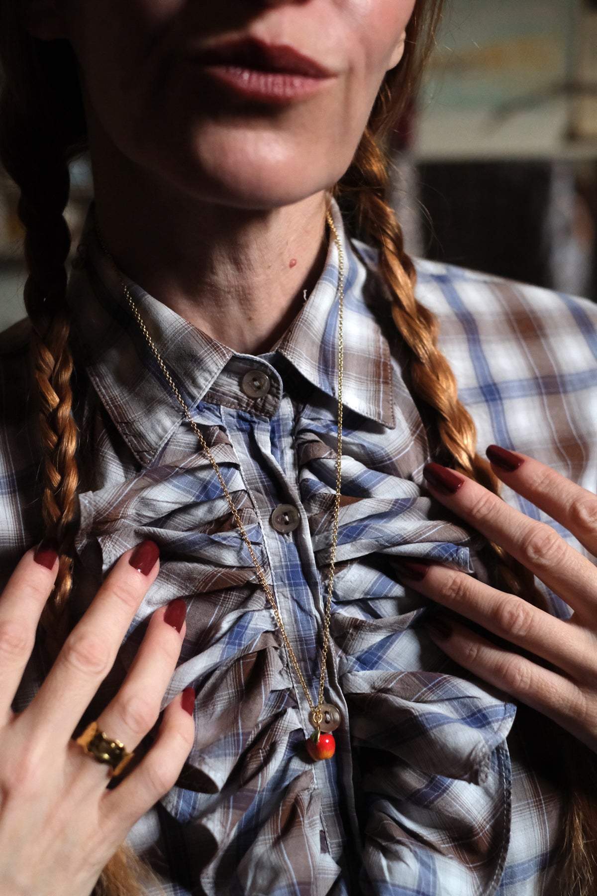 Collana mela rossa