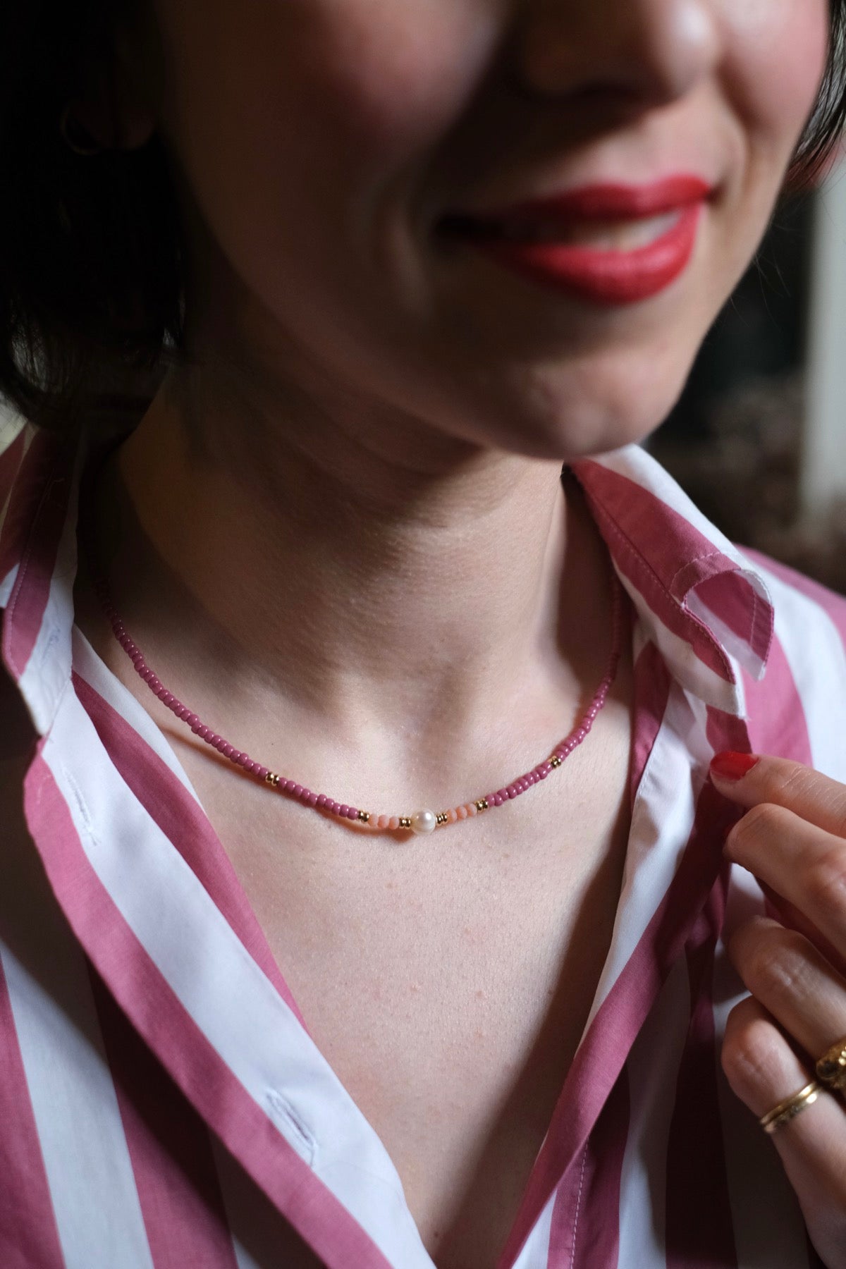 Collana Caramella perla