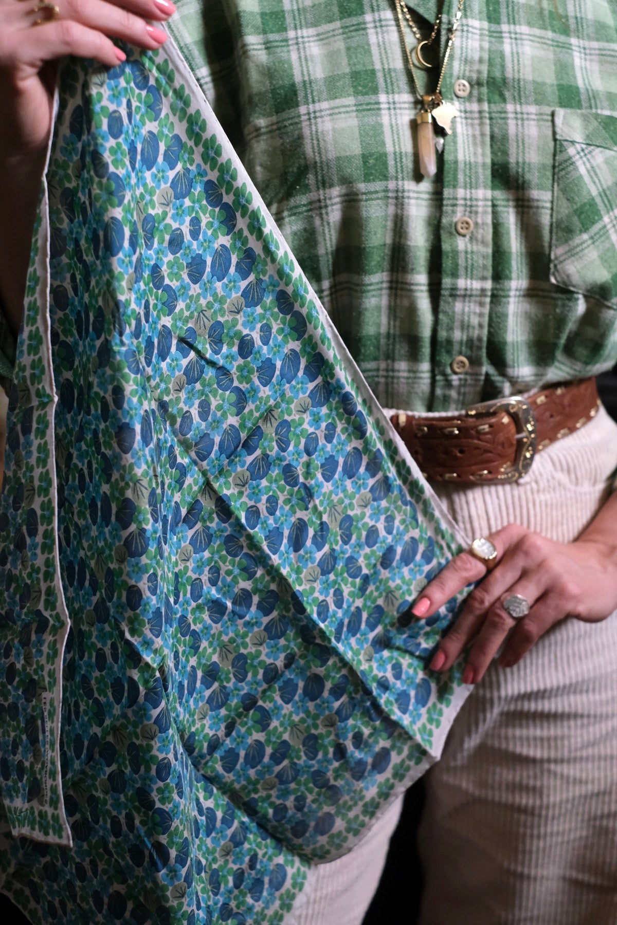 Foulard Mini Capucine verde