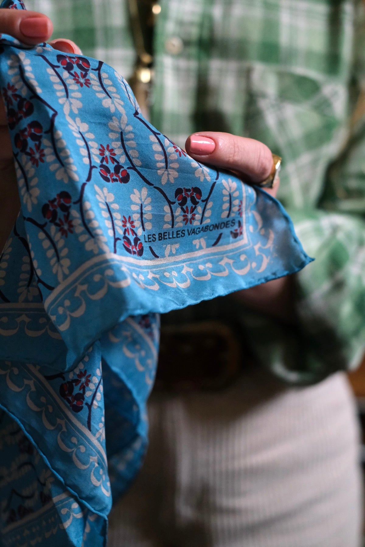 Foulard Mini Albertine Azzurro acceso