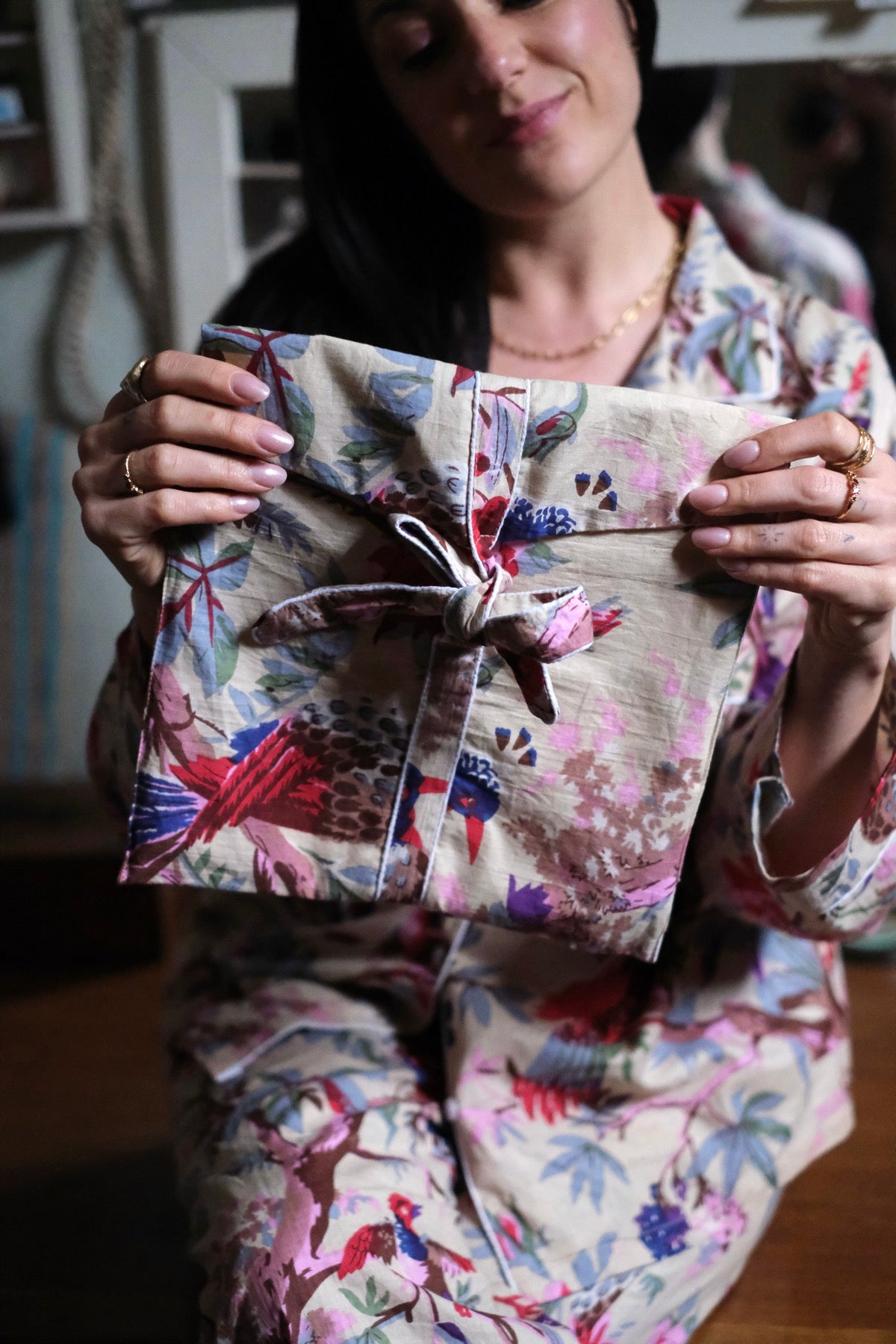 Pigiama Completo Secret Garden Beige