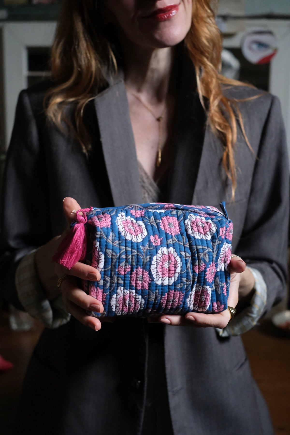 Beauty Pochette blu e rosa