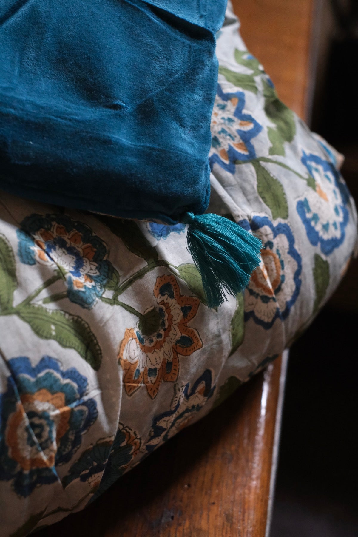 Piumone da Divano Melissa blu e verde