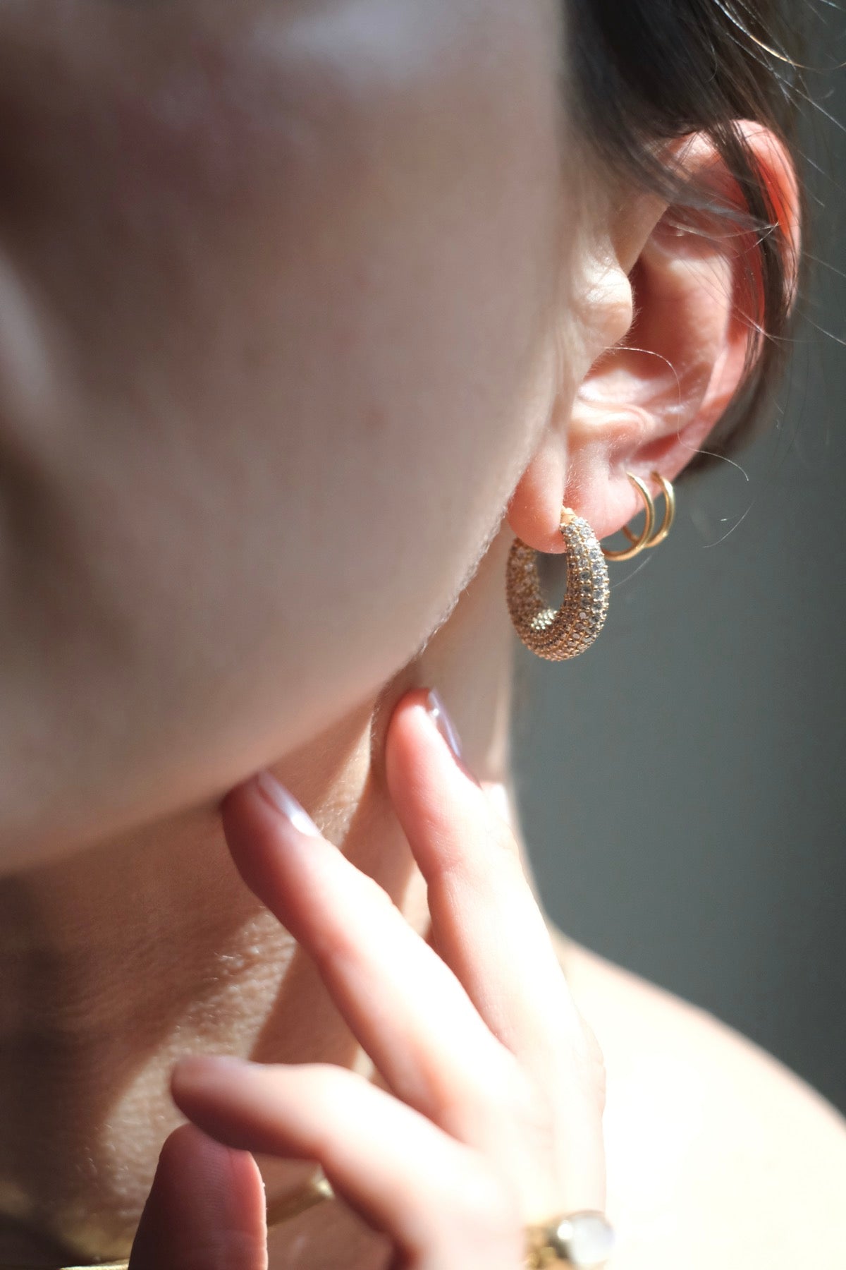 ORECCHINI AURA PAVÉ