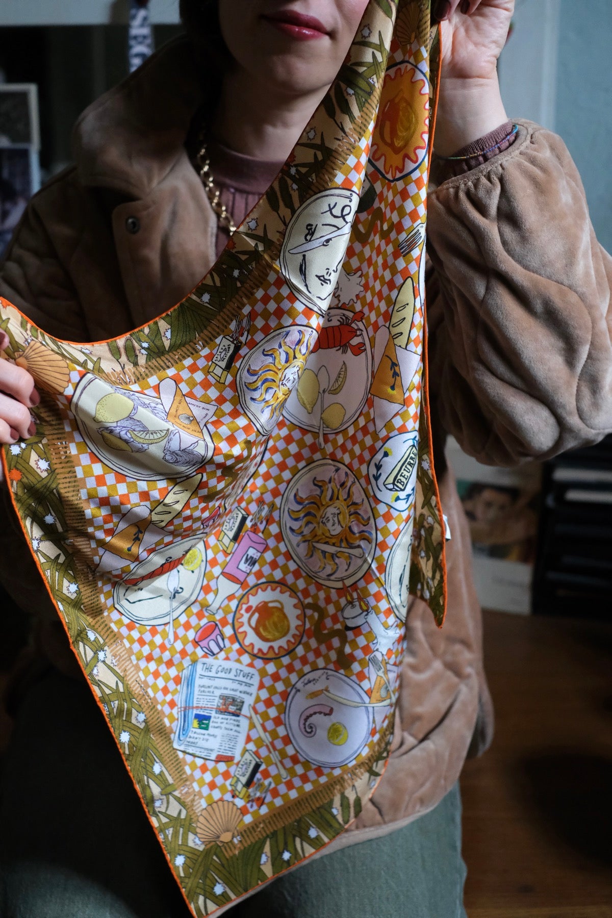 Foulard Bandana Le Marais pura seta