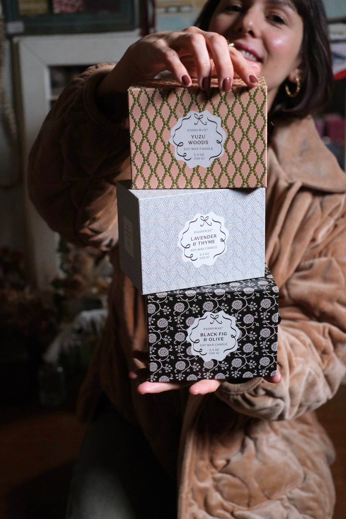 Candela in Ceramica Paddywax Cherie lavender & thyme