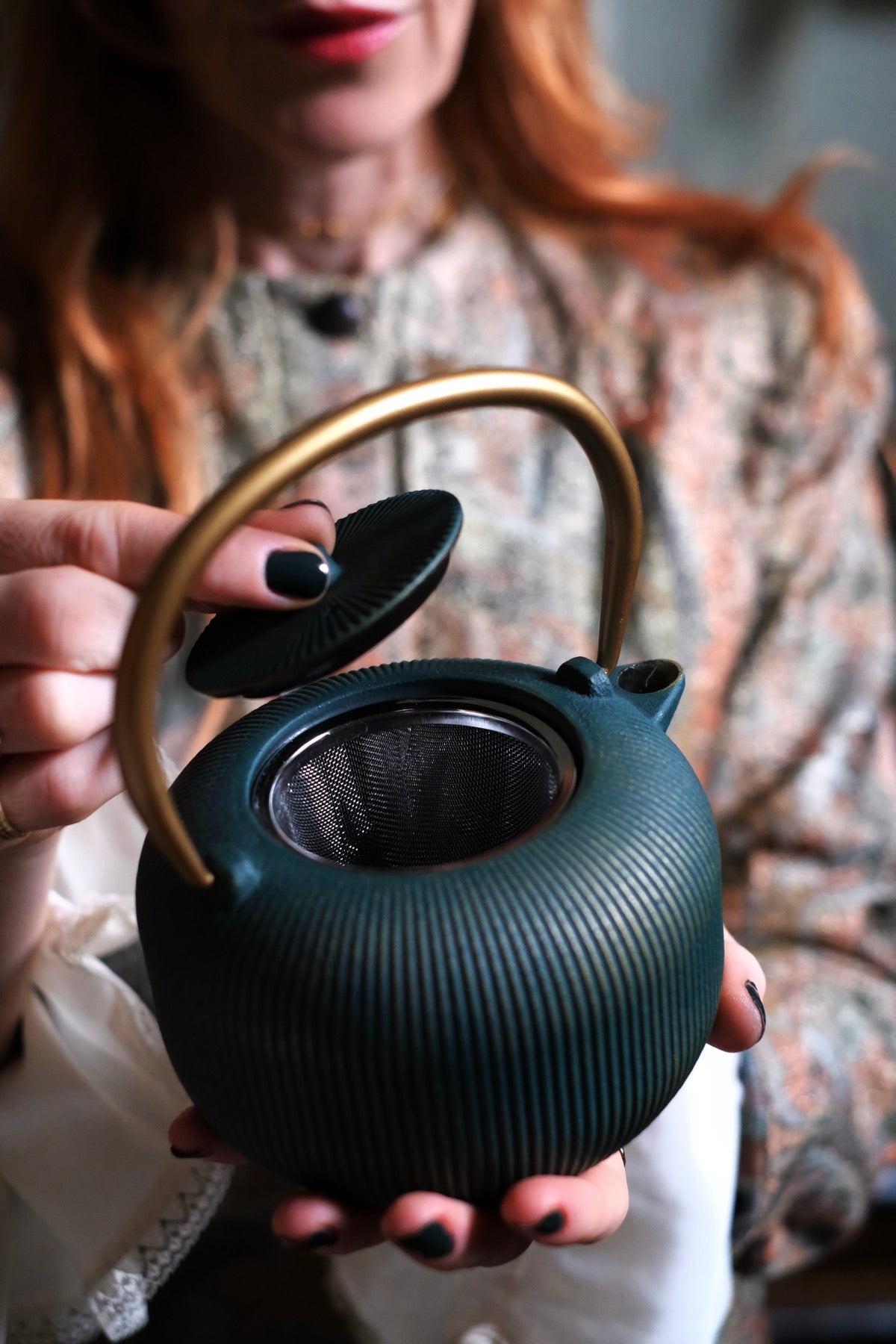 Teiera in ghisa Verde bosco