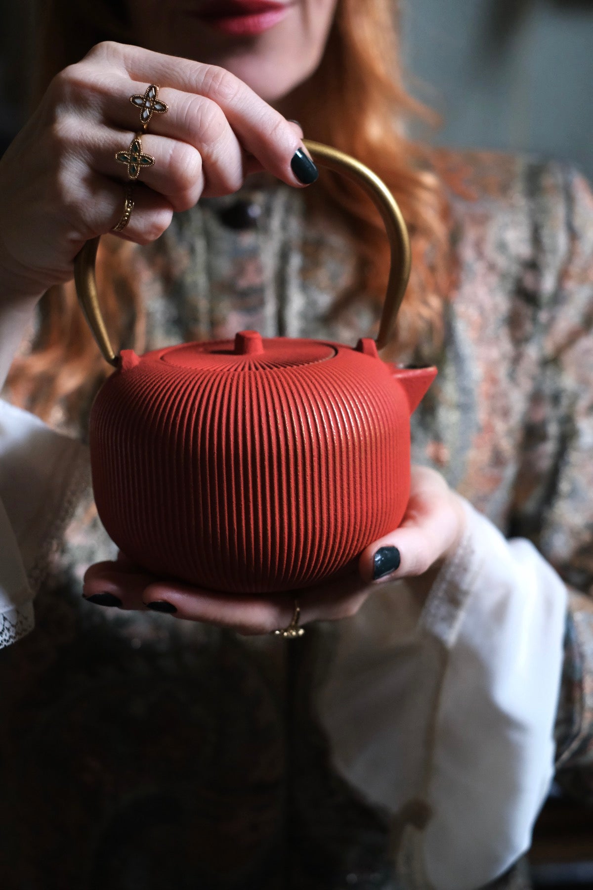 Teiera in ghisa Arancio bruciato