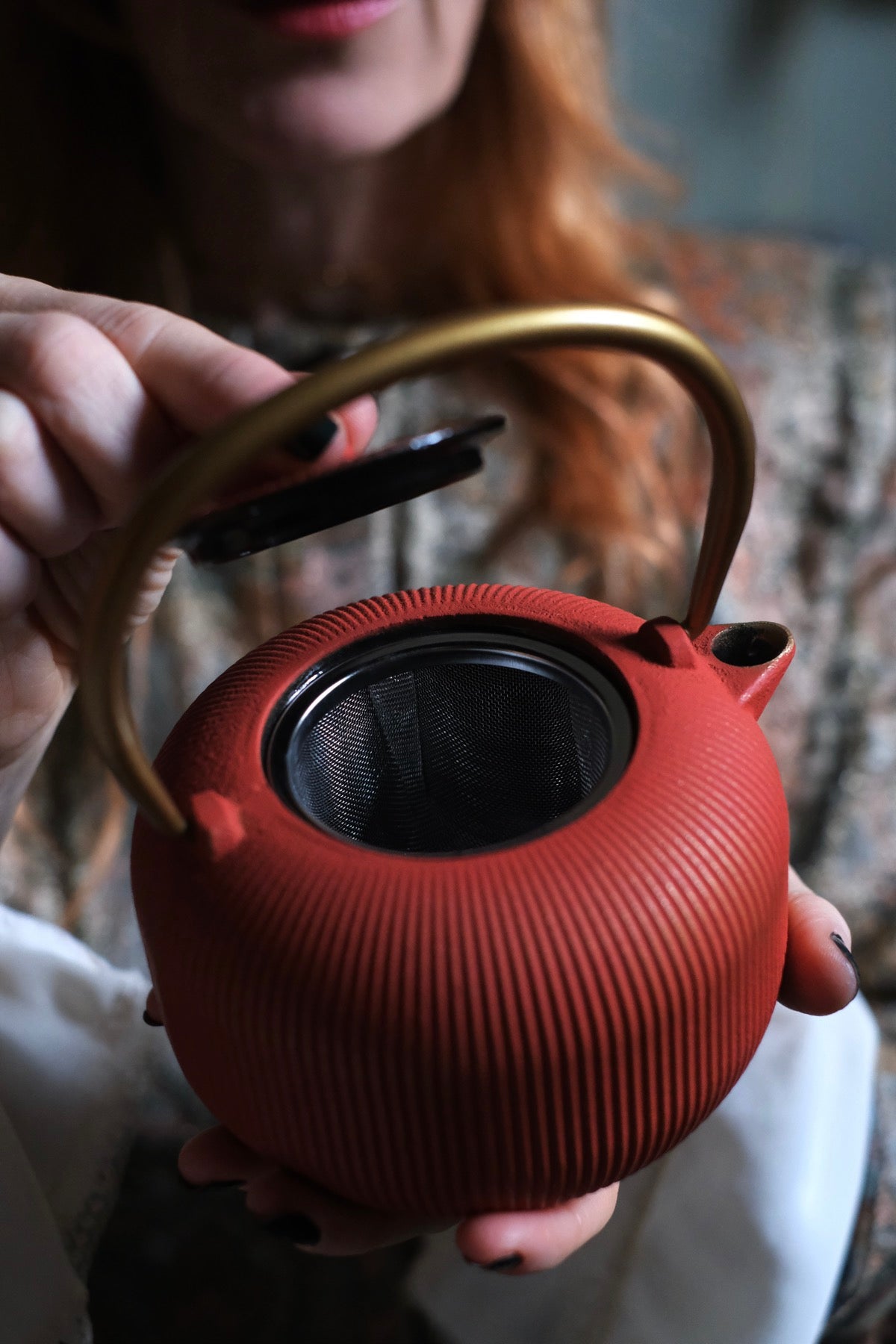 Teiera in ghisa Arancio bruciato