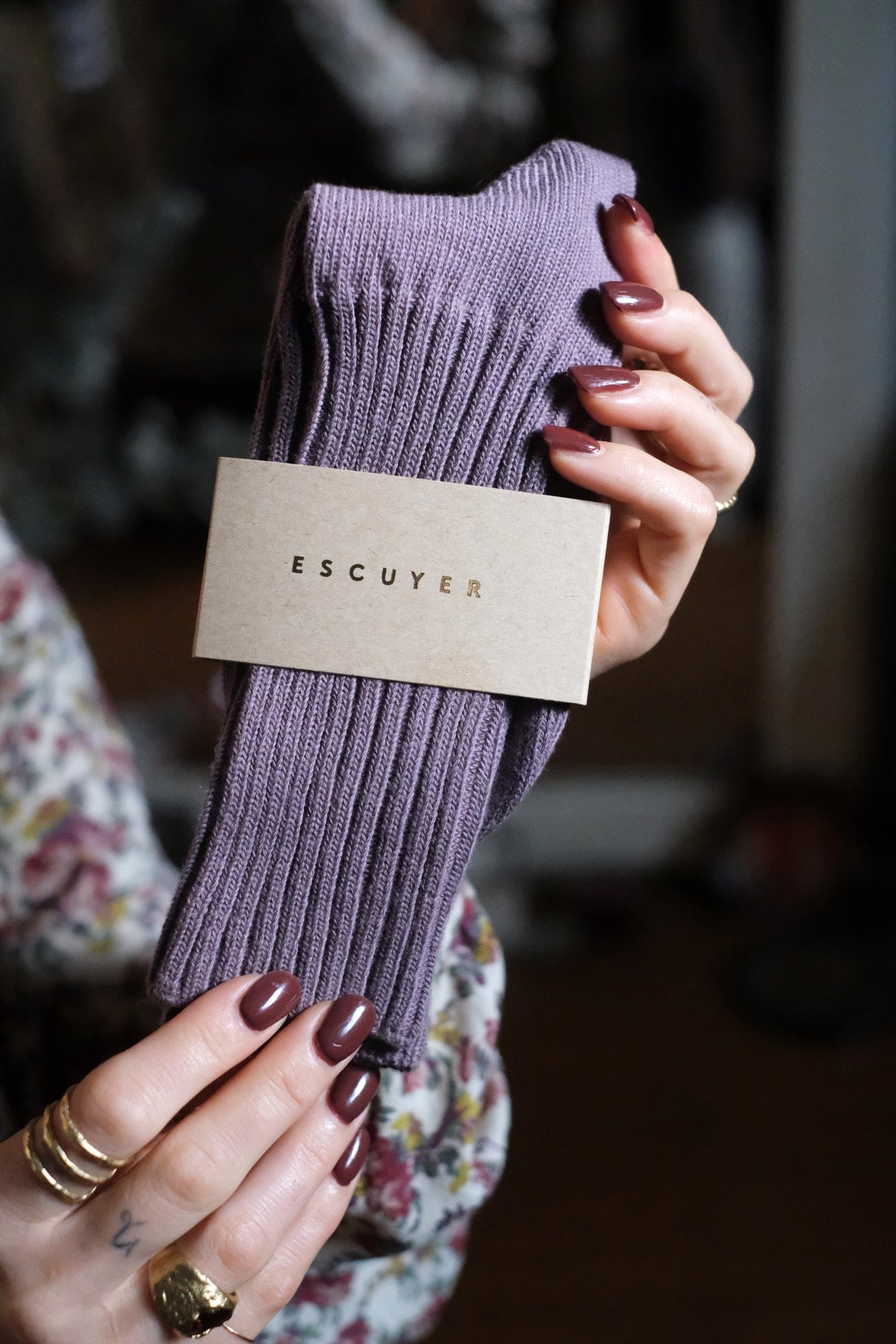 Escuyer SOCKS 36/41 Viola desaturato