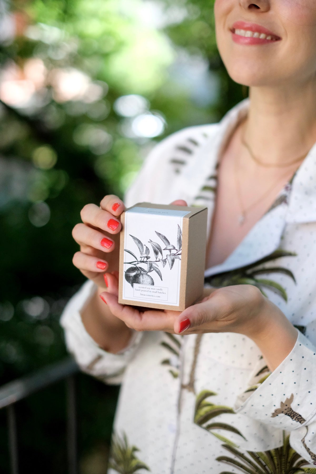 Candela in cera di soia Green tea