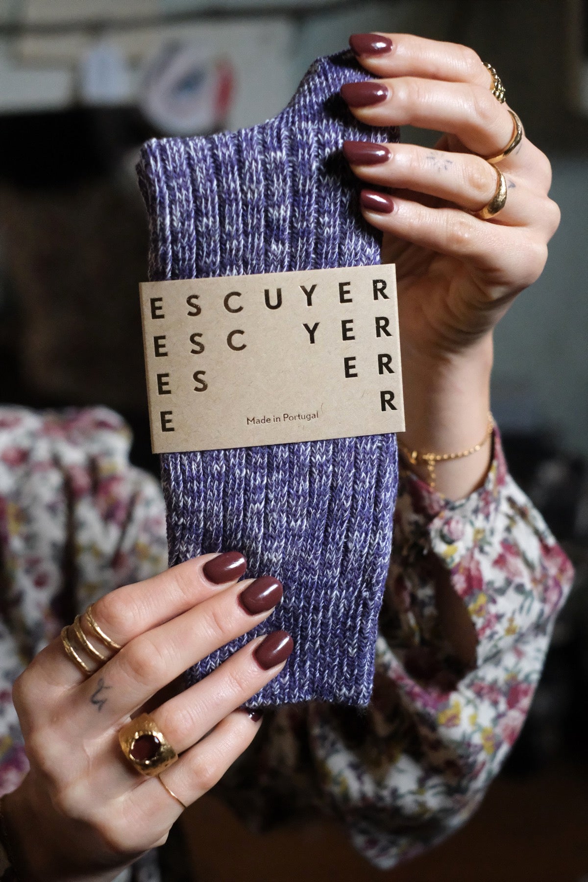 Escuyer SOCKS Melange 39/45 Violetta Purple