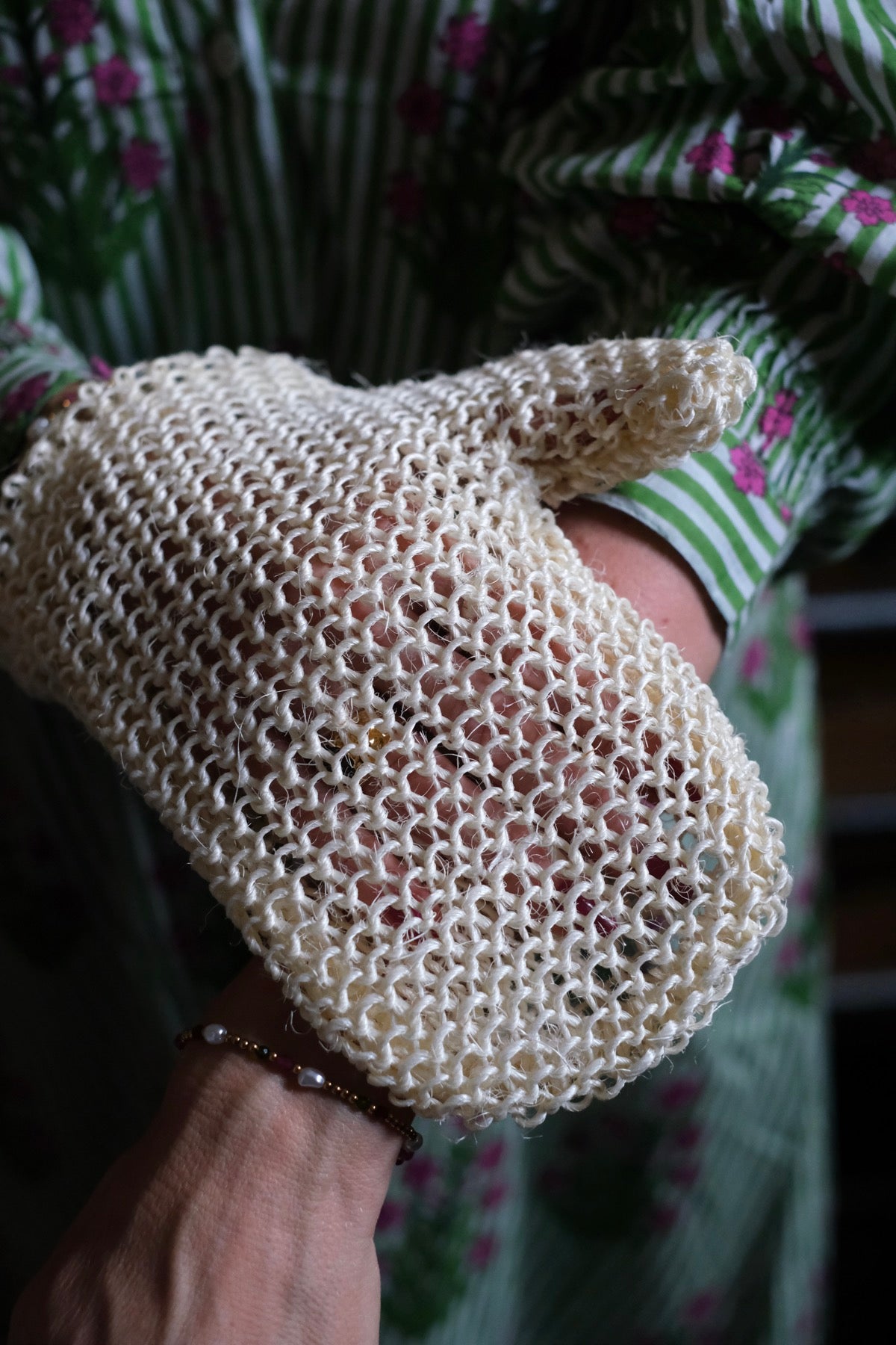 Guanto da massaggio in sisal esfoliante