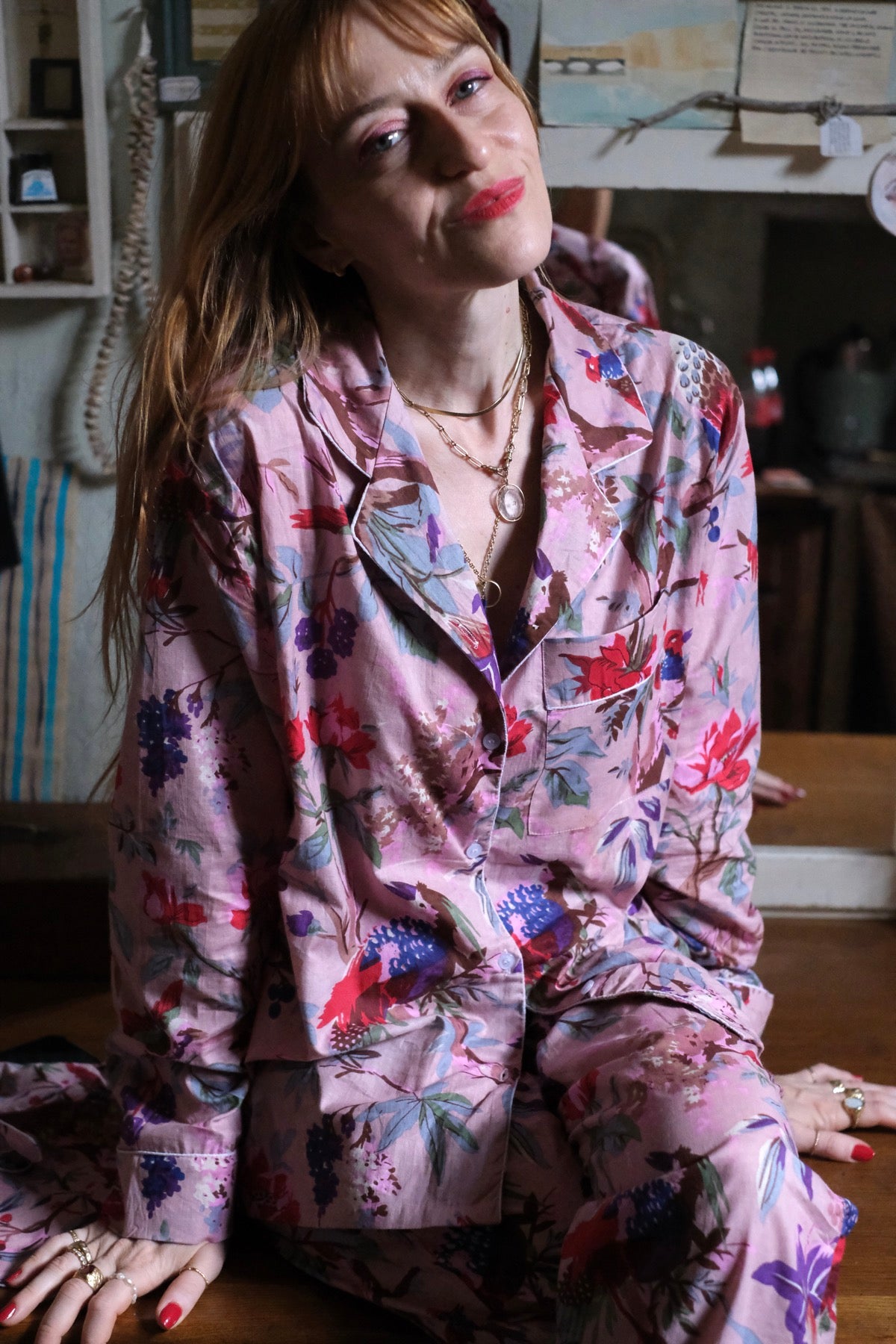 Pigiama Completo Secret Garden Rosa