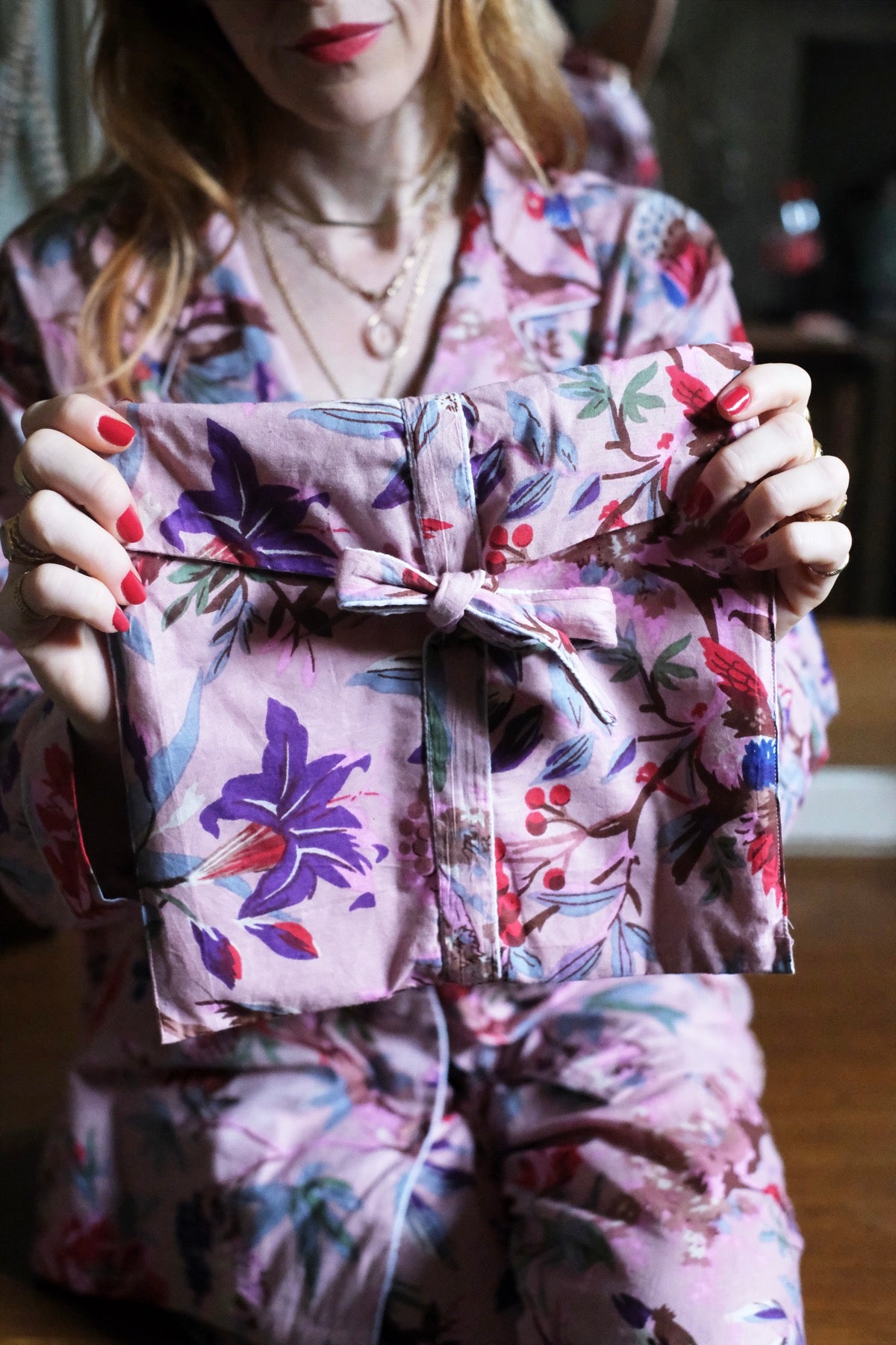 Pigiama Completo Secret Garden Rosa