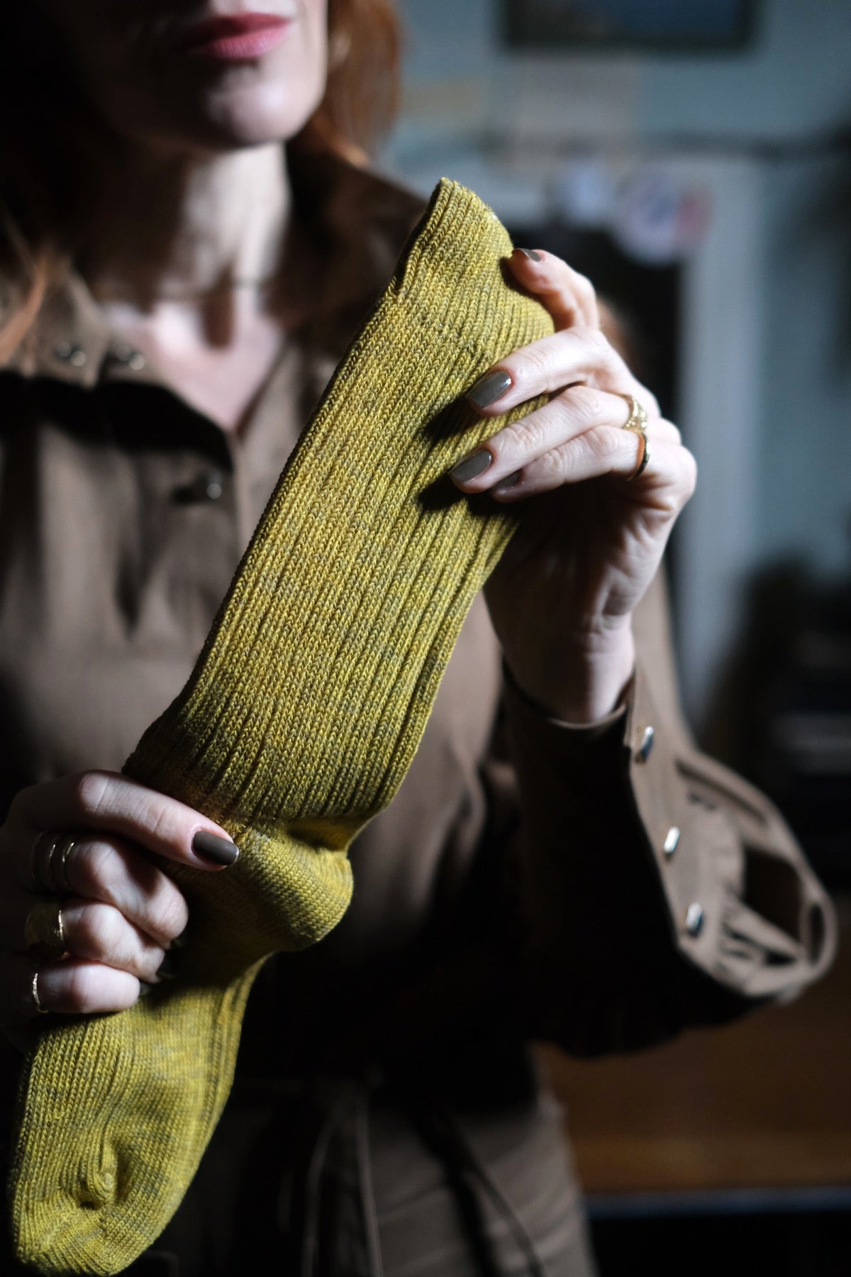 Escuyer SOCKS Melange 39/45 Green Moss