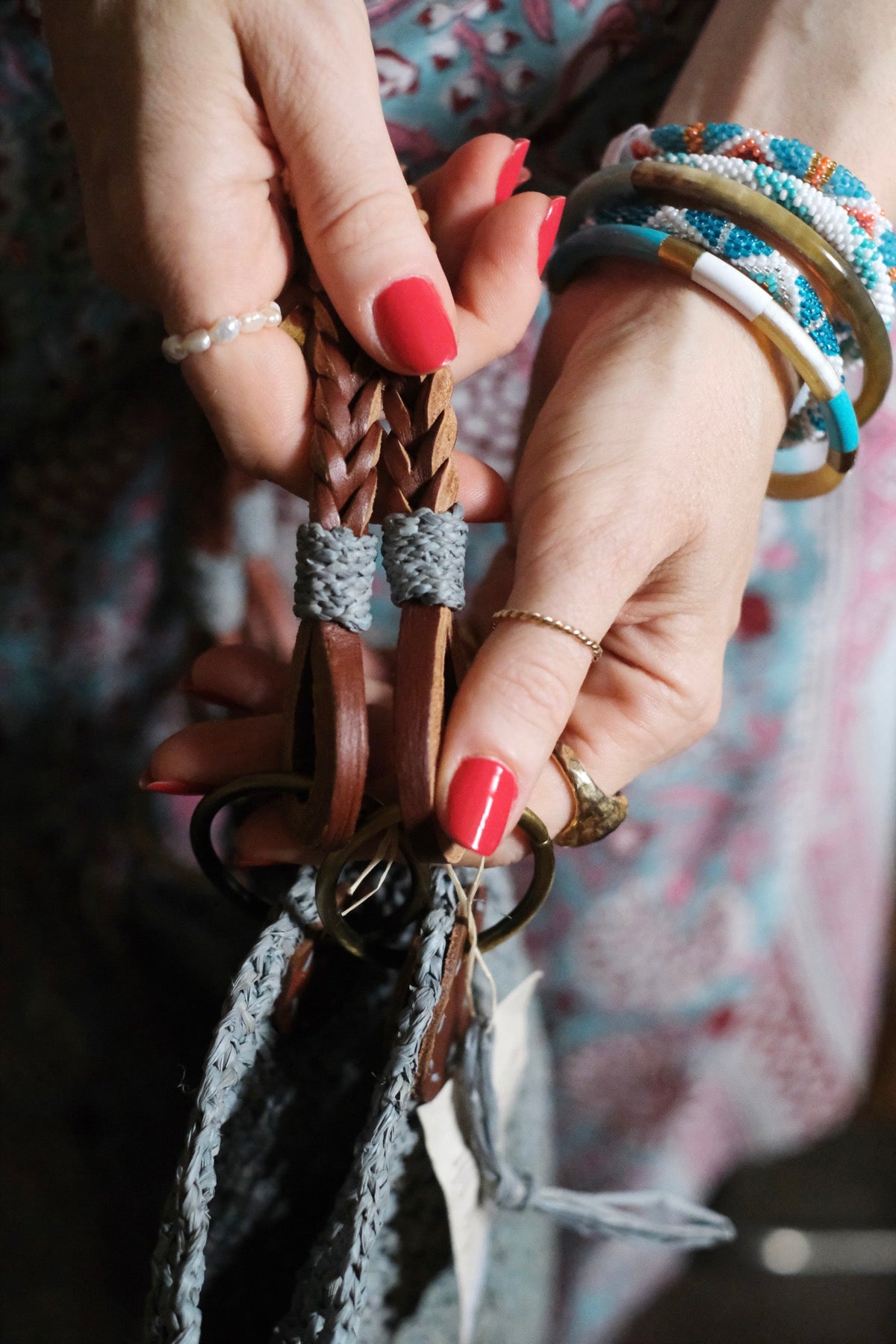 Borsa in rafia NUOVA LACY D