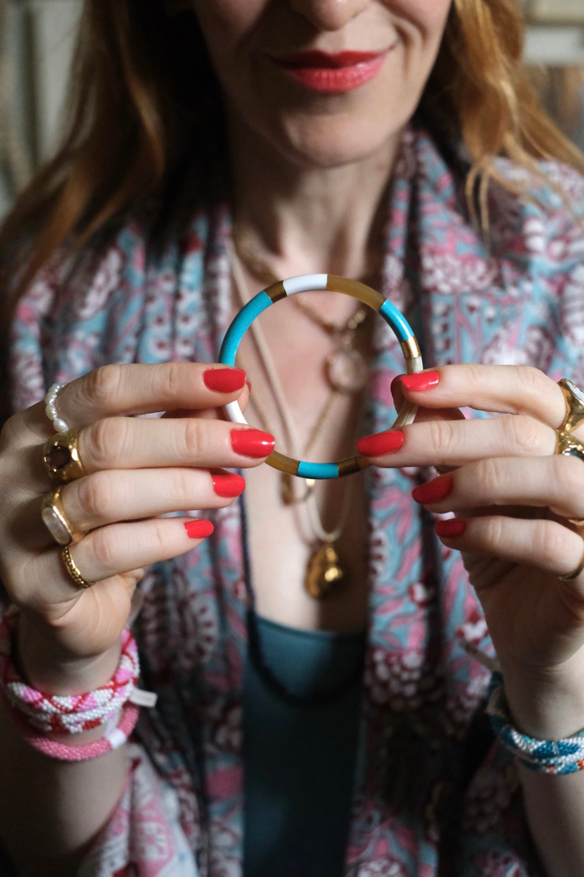 Bangle Multi Azzurro M