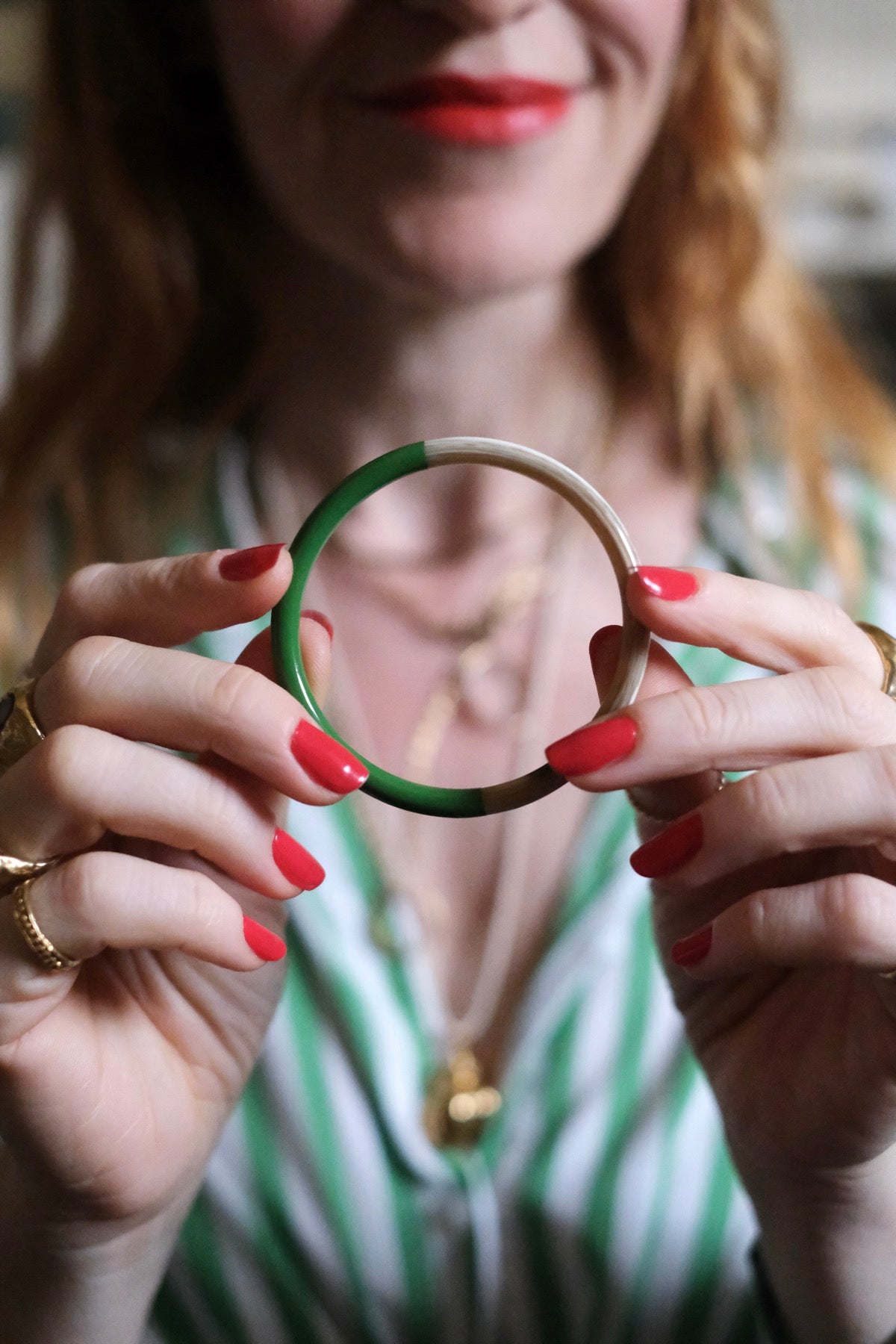 Bangle Double Verde brillante S