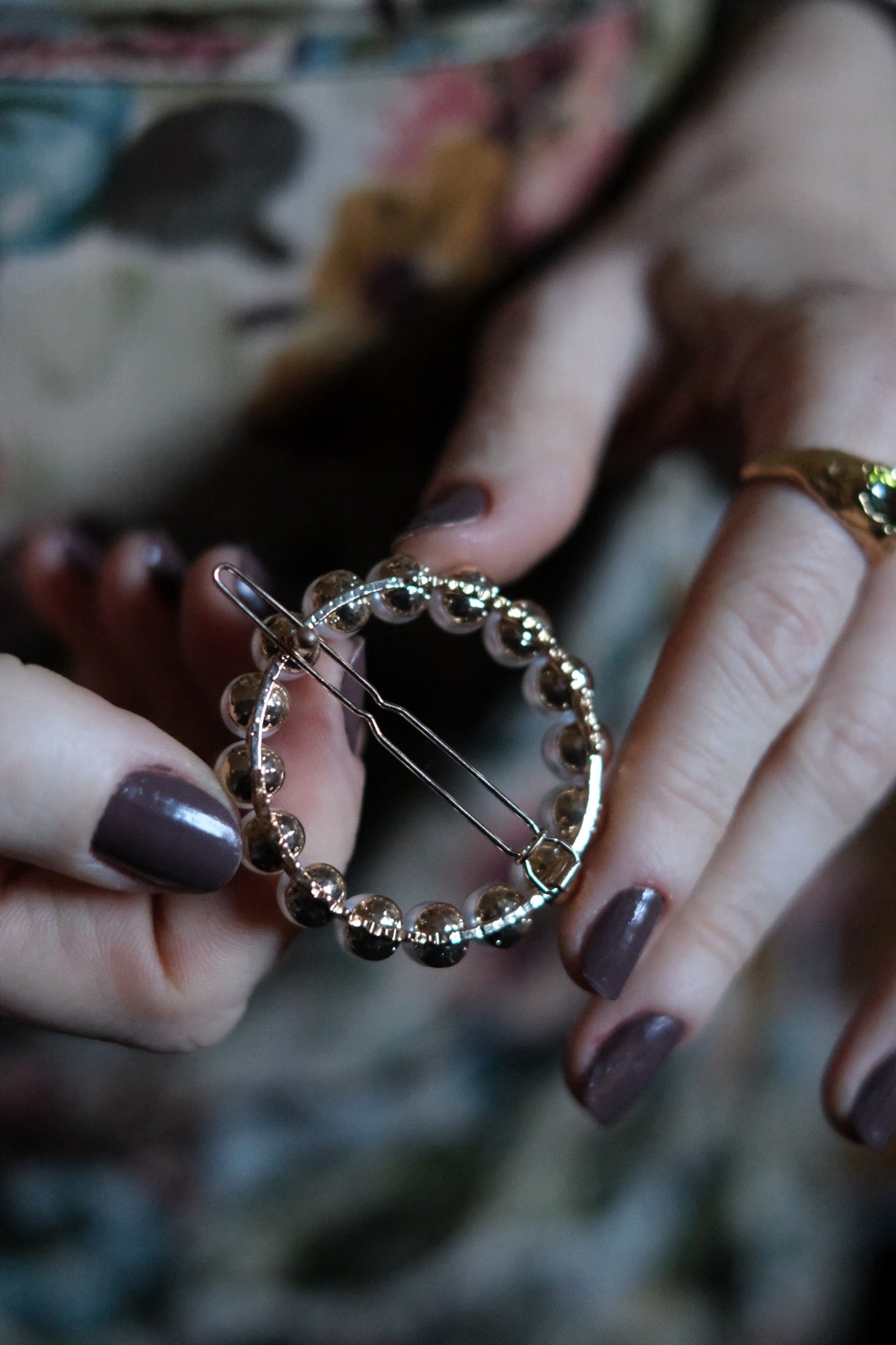 Fermaglio capelli Cerchio di Perle