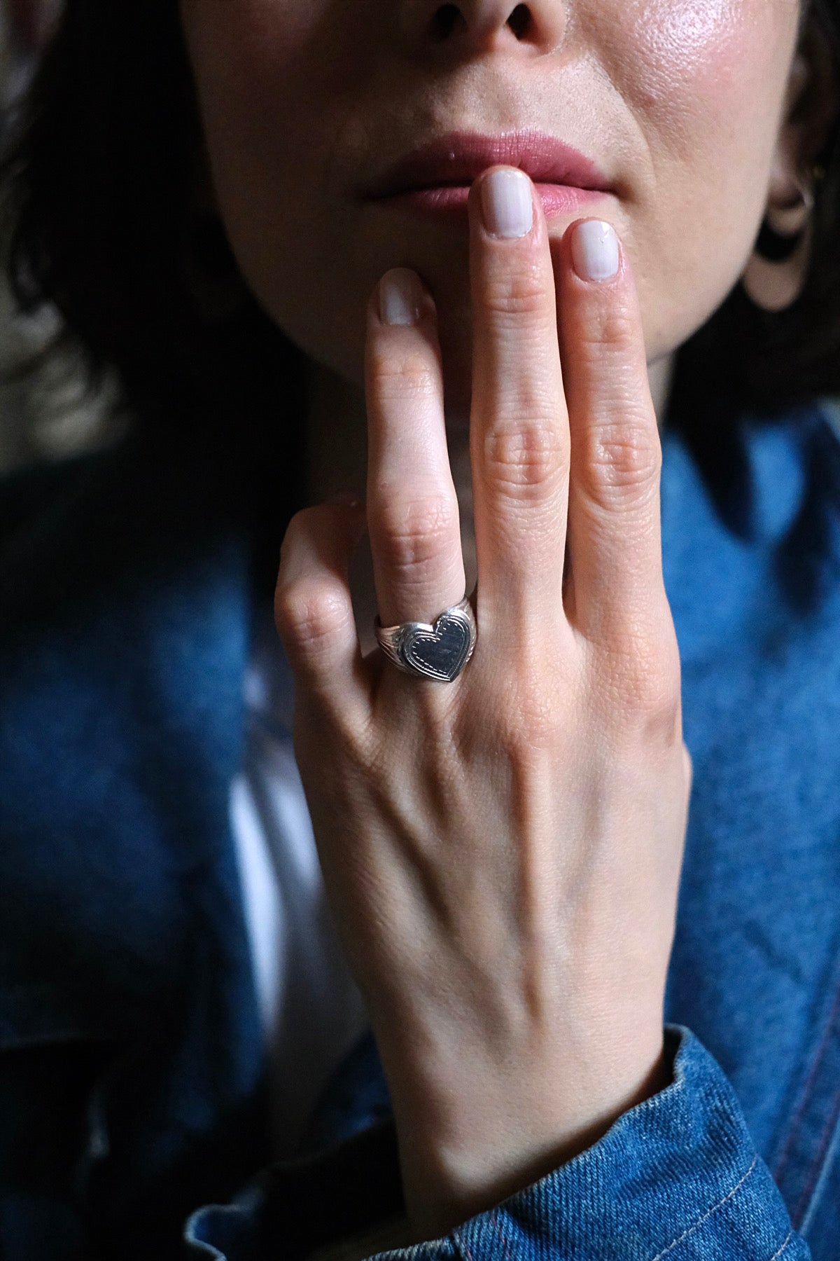 Anello CUORE d'argento