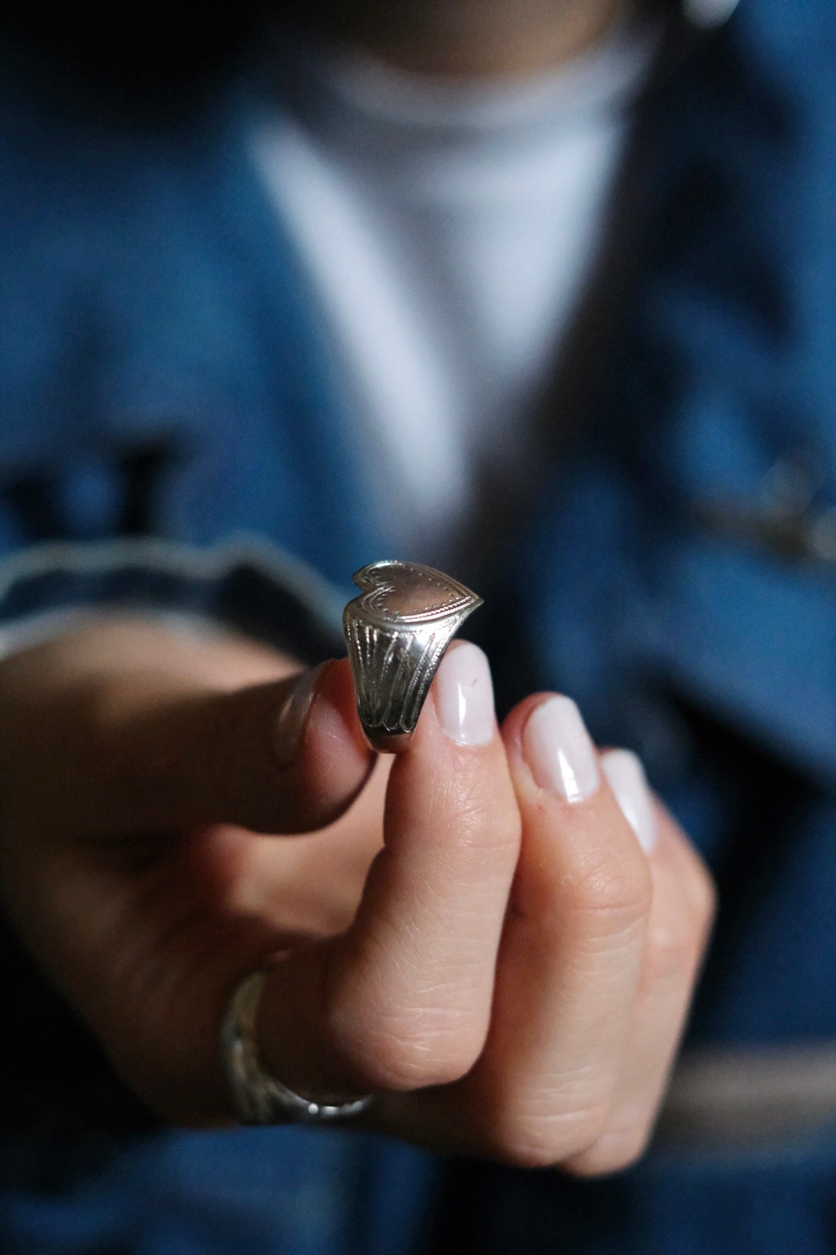 Anello CUORE d'argento