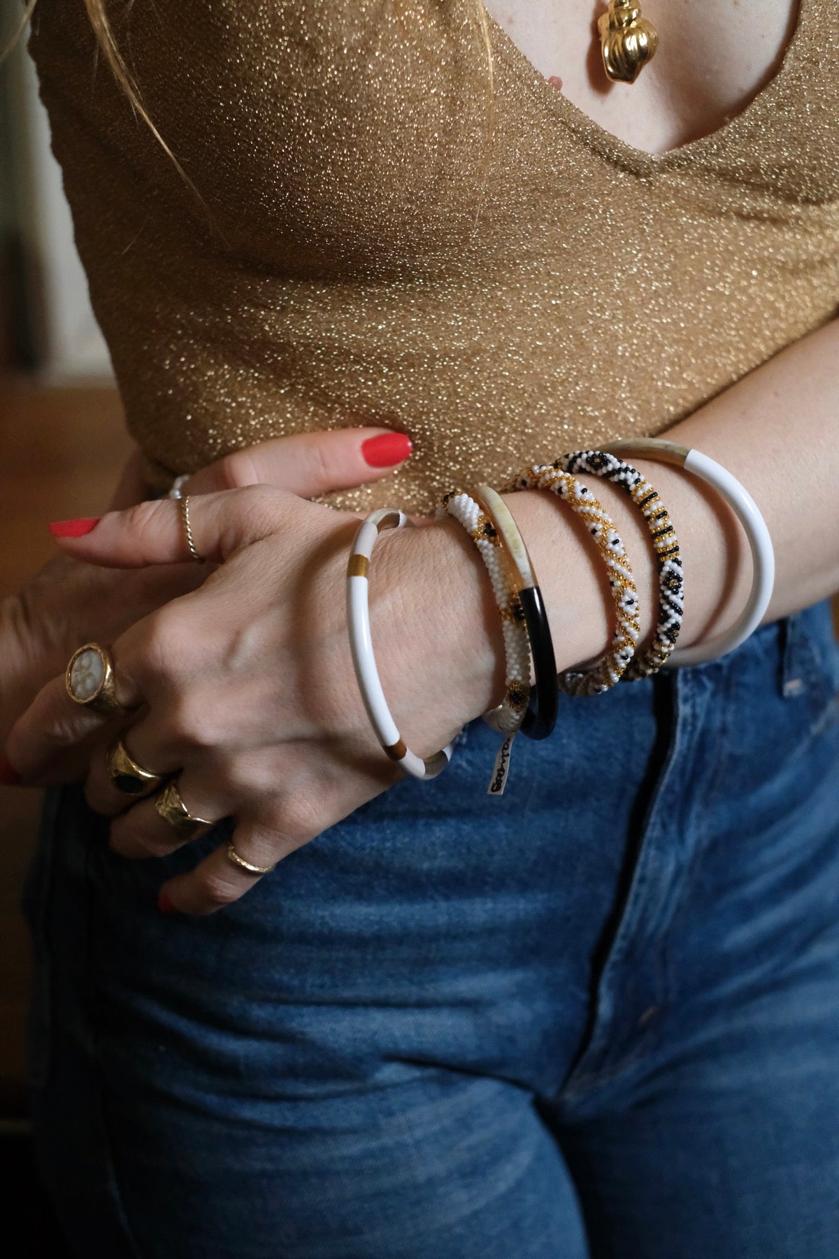 Bangle Multi Bianco L